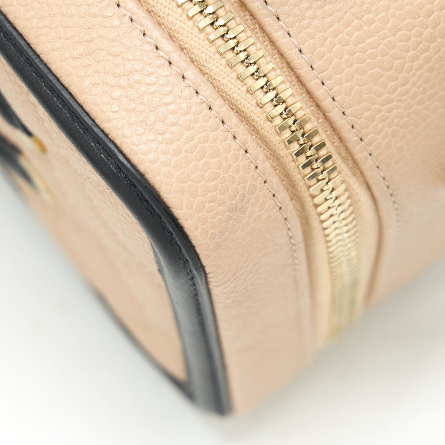 Chanel Mini Vanity Filigree Caviar Beige / Black L