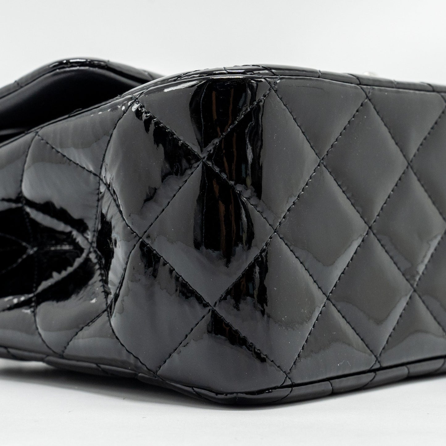 Chanel Jumbo Classic Double Flap Bag Patent Black