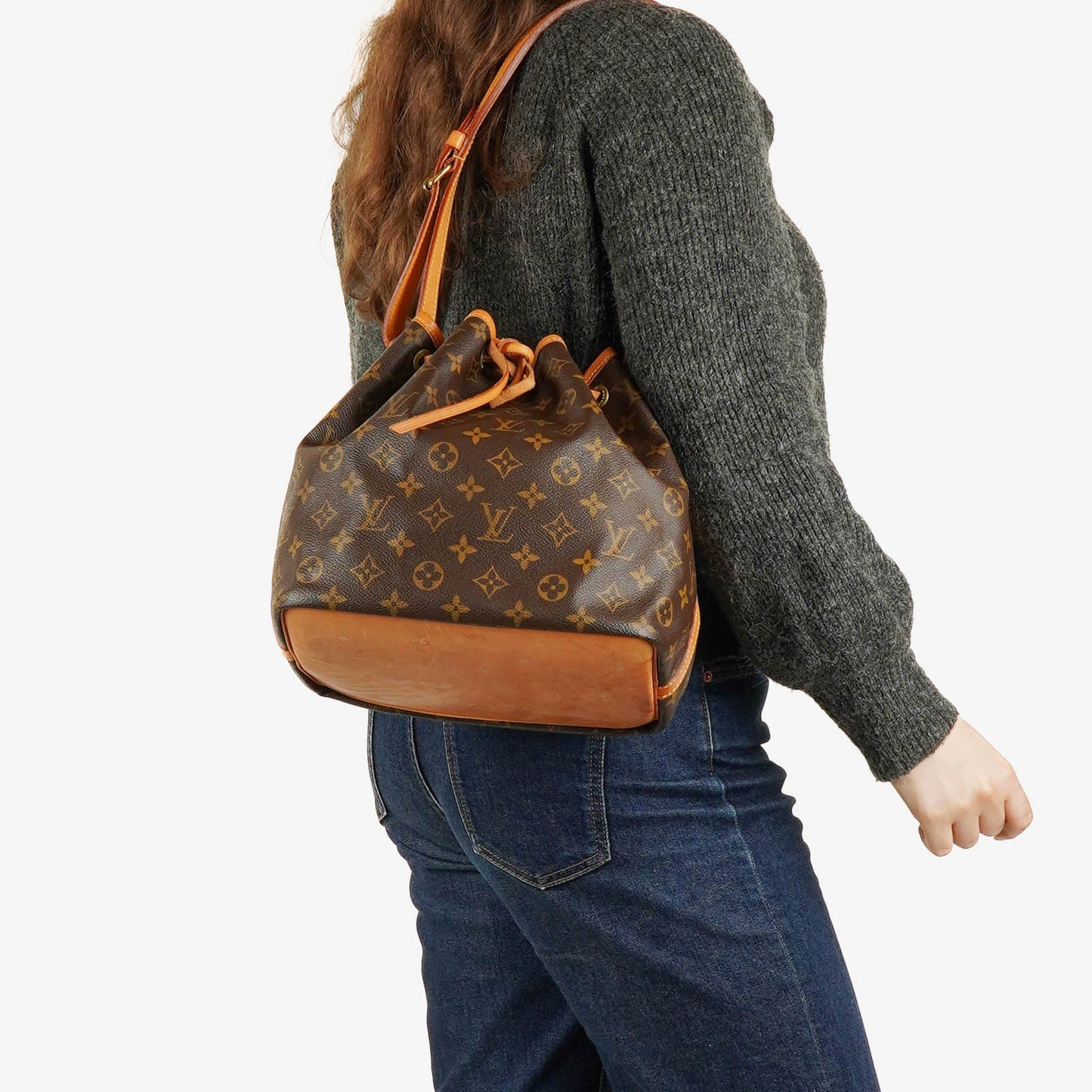 Louis Vuitton Petit Noe Monogram Canvas Shoulder Bag