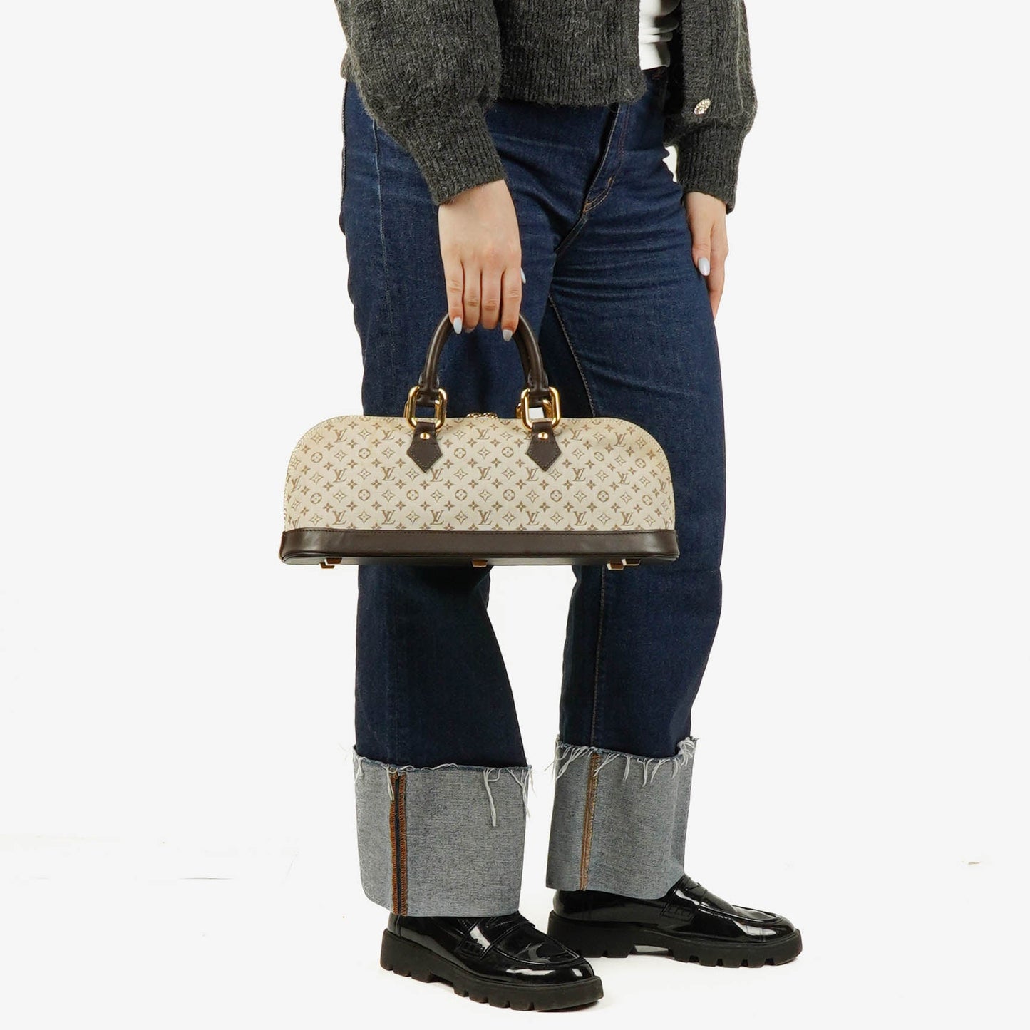 Louis Vuitton Monogram Mini Lin Alma Long Handbag