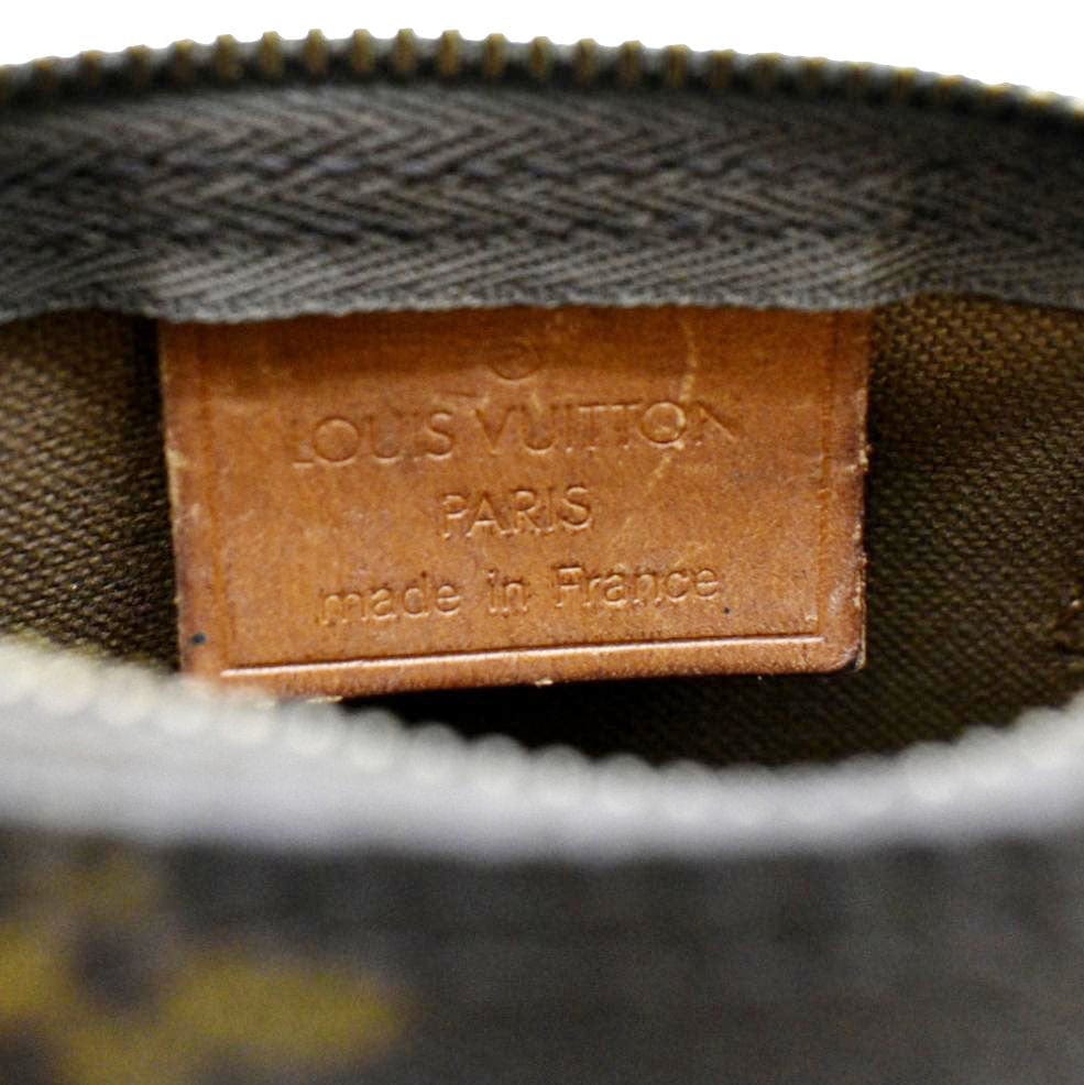 LOUIS VUITTON Mini  HL Monogram Canvas with Leather Trim Satchel Bag Brown