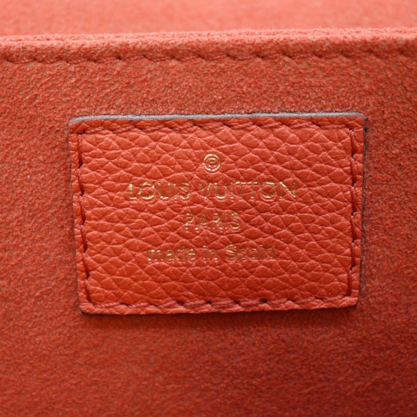 LOUIS VUITTON Vaugirard Monogram Canvas Shoulder Bag Coquelicot