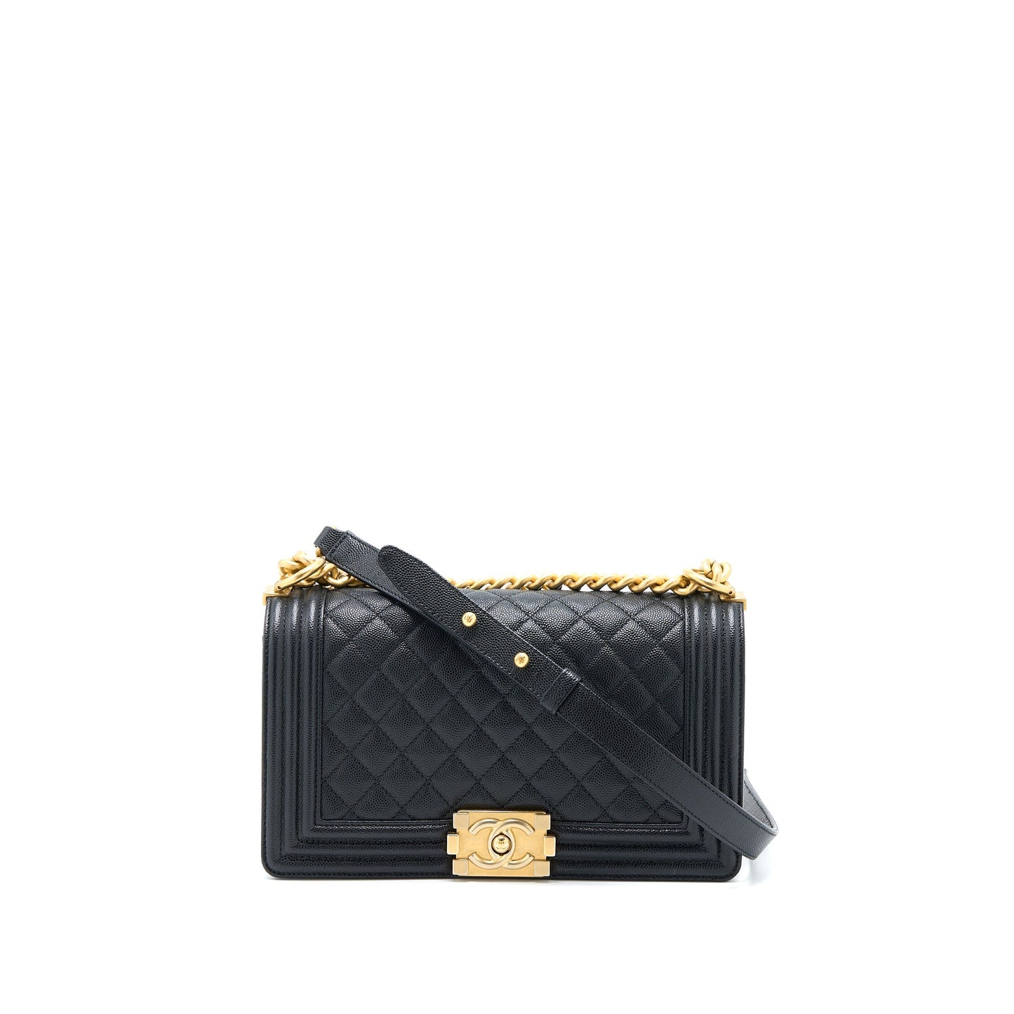 Chanel Medium Boy Bag Caviar Black