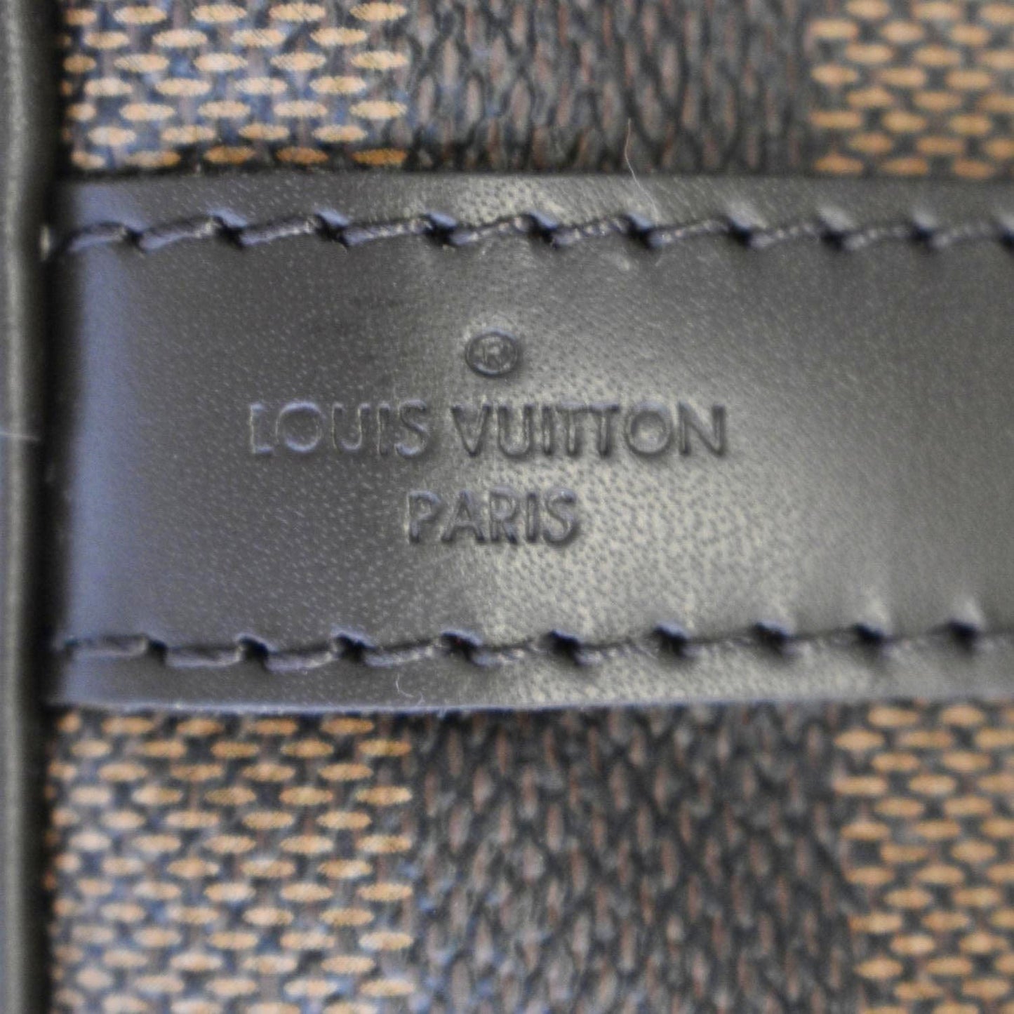 LOUIS VUITTON  30 Bandouliere Damier Ebene Satchel Bag Brown