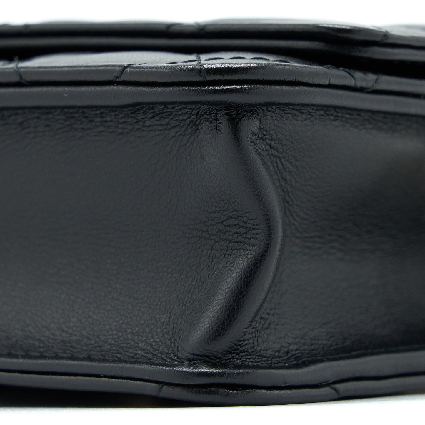 Chanel 2.55 Reissue Wallet on Chain Aged Calfskin Black Brushed  (Microchip)