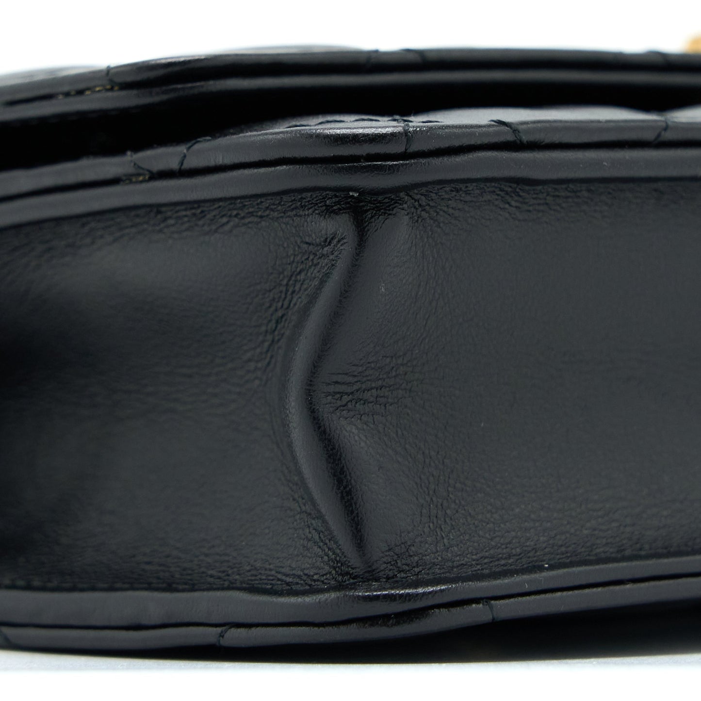 Chanel 2.55 Reissue Wallet on Chain Aged Calfskin Black Brushed  (Microchip)