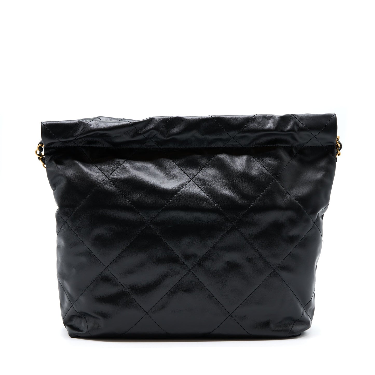 Chanel Small 22 Bag white letter Shiny Calfskin  (Microchip)