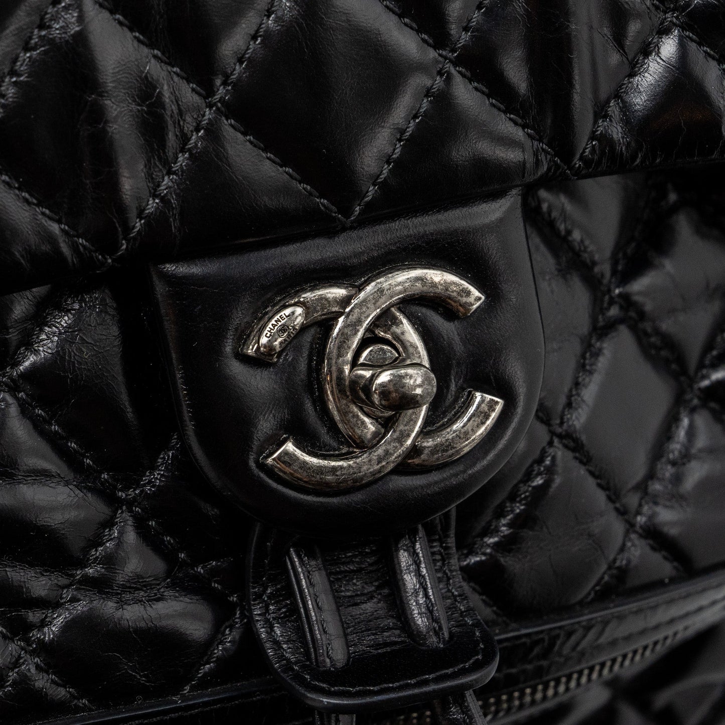 CHANEL Large QUILTED Mountain  BACKPACK CALFSKIN BLACK