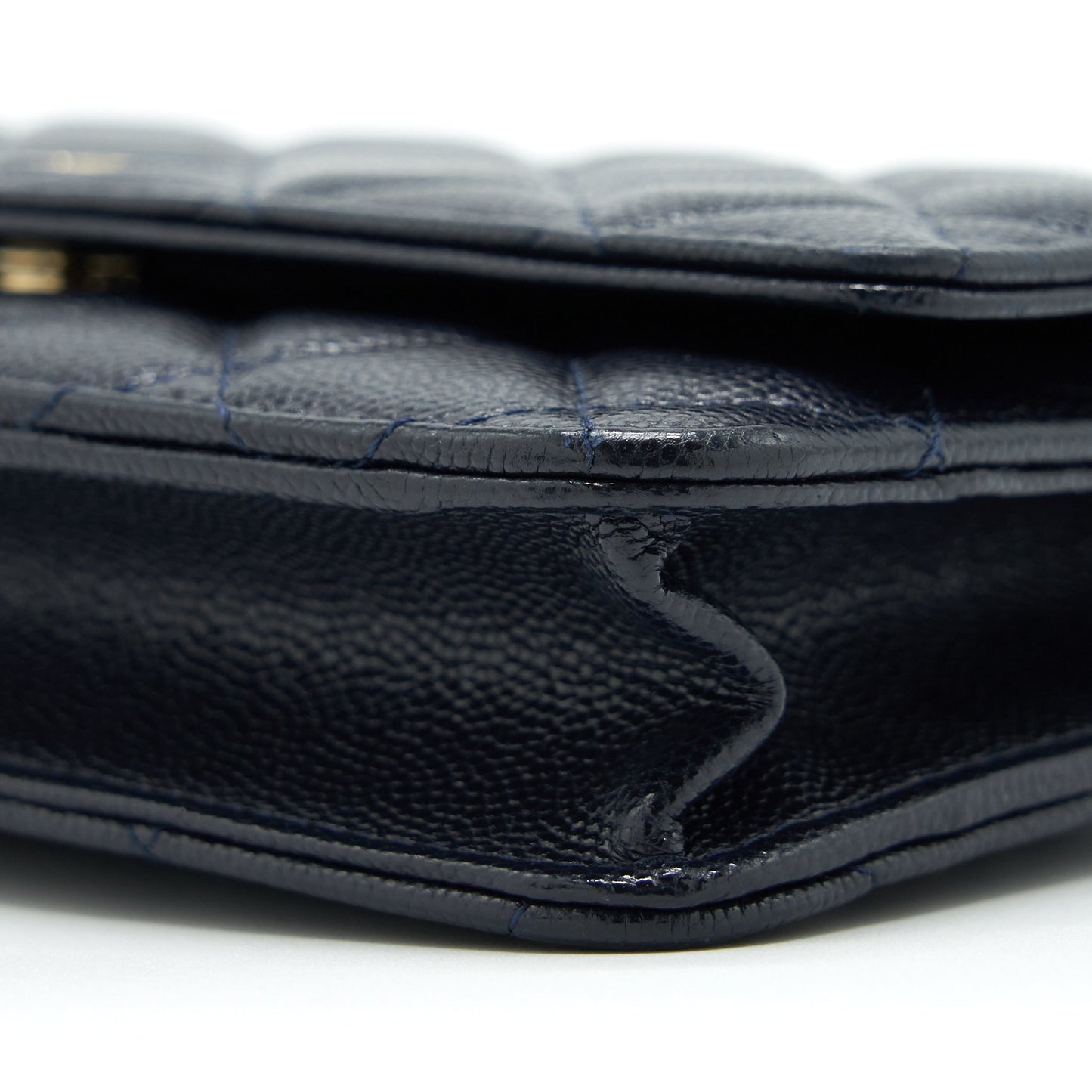 Chanel Classic Wallet On Chain Caviar Navy L