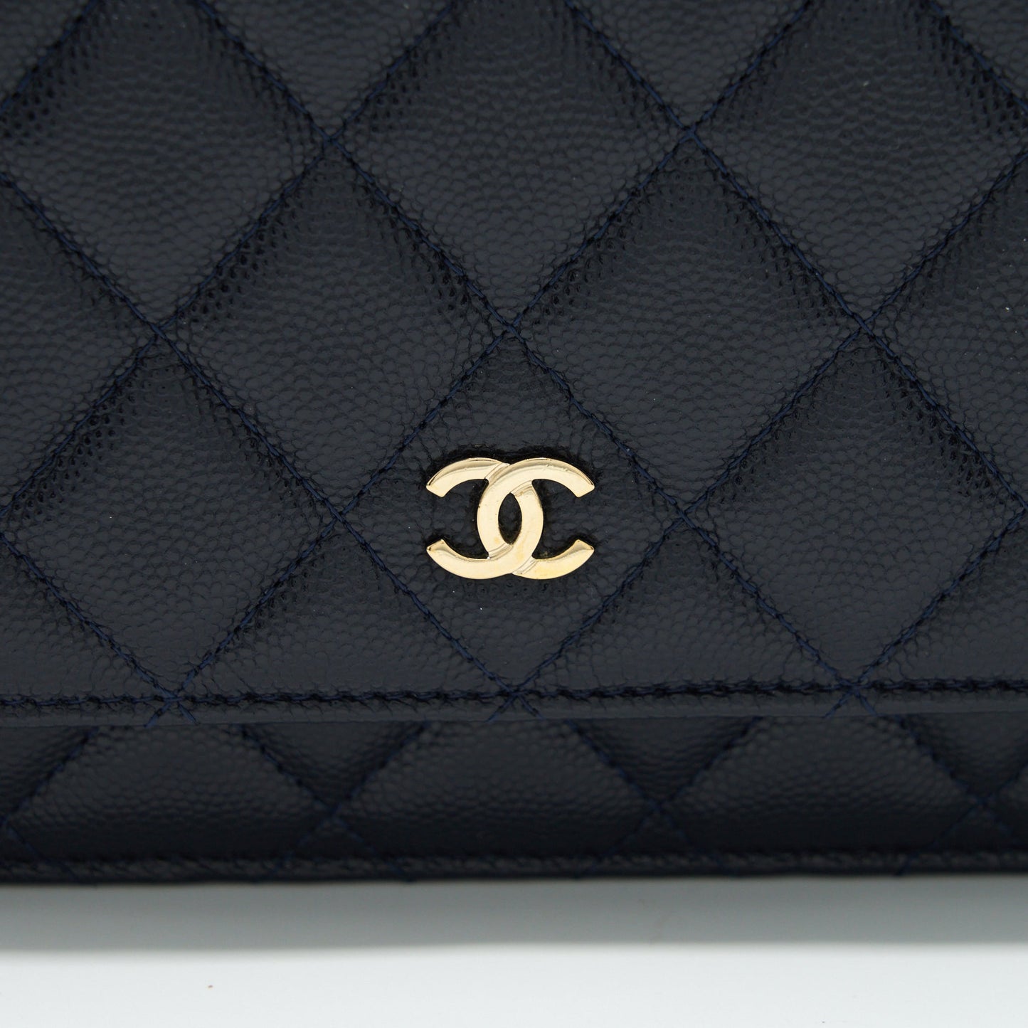 Chanel Classic Wallet On Chain Caviar Navy L