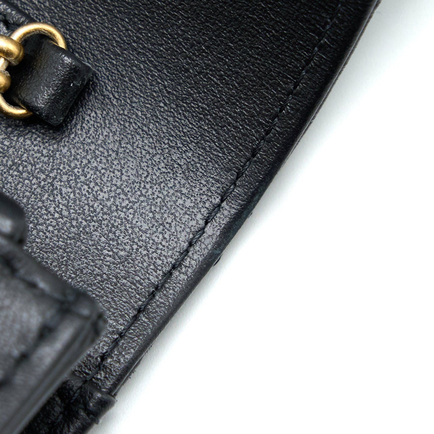 Chanel 2.55 Reissue Wallet on Chain Aged Calfskin Black Brushed  (Microchip)