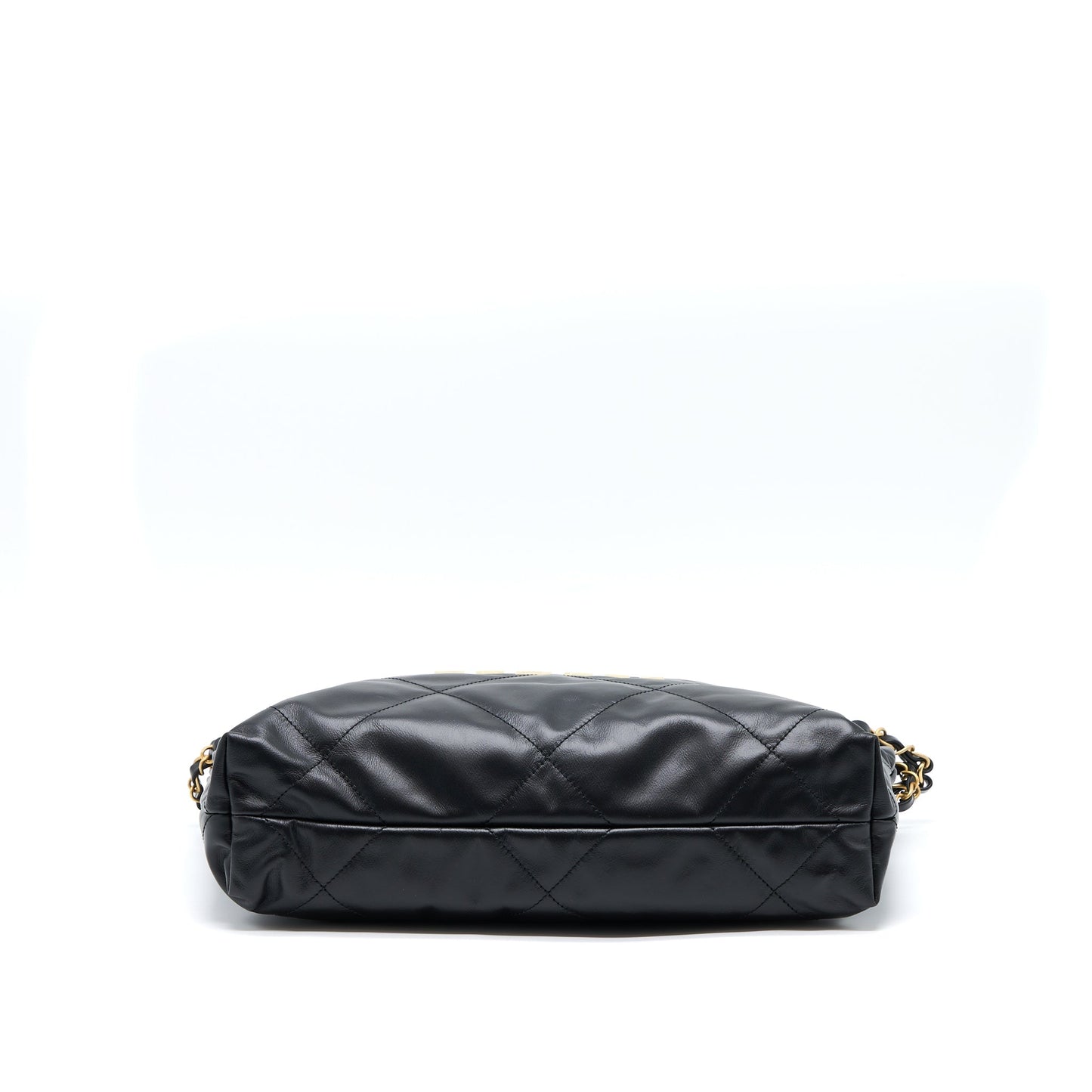 Chanel Small 22 Bag white letter Shiny Calfskin  (Microchip)
