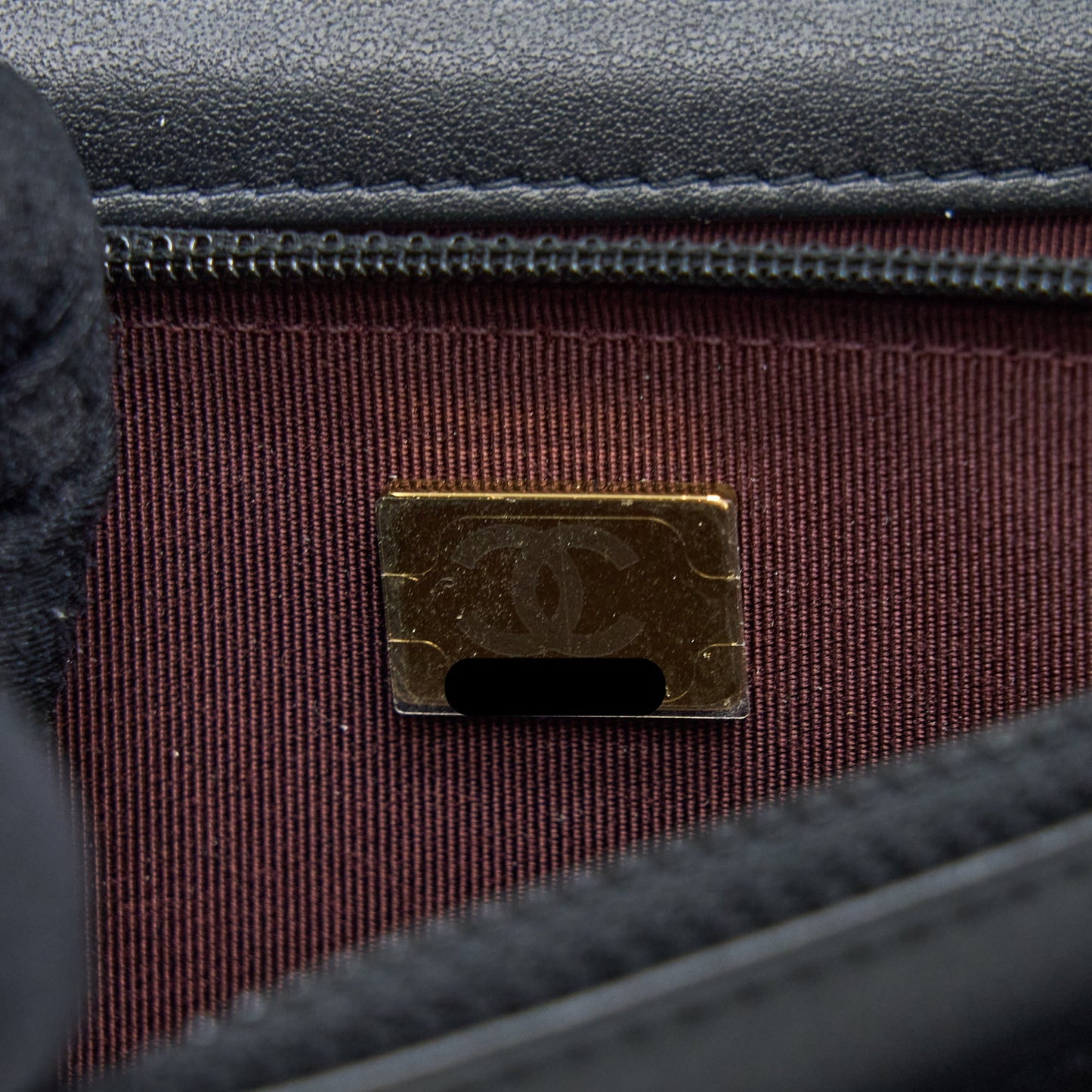 Chanel 2.55 Reissue Wallet on Chain Aged Calfskin Black Brushed  (Microchip)
