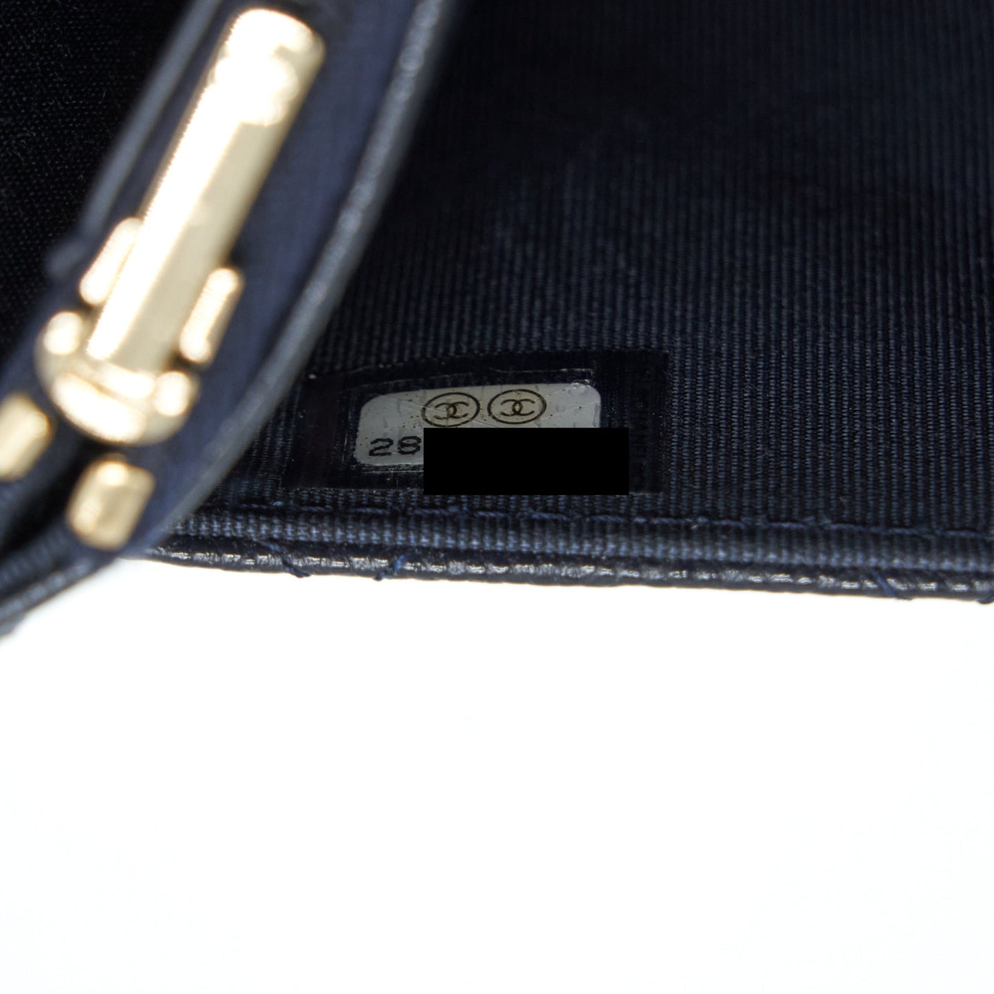 Chanel Classic Wallet On Chain Caviar Navy L