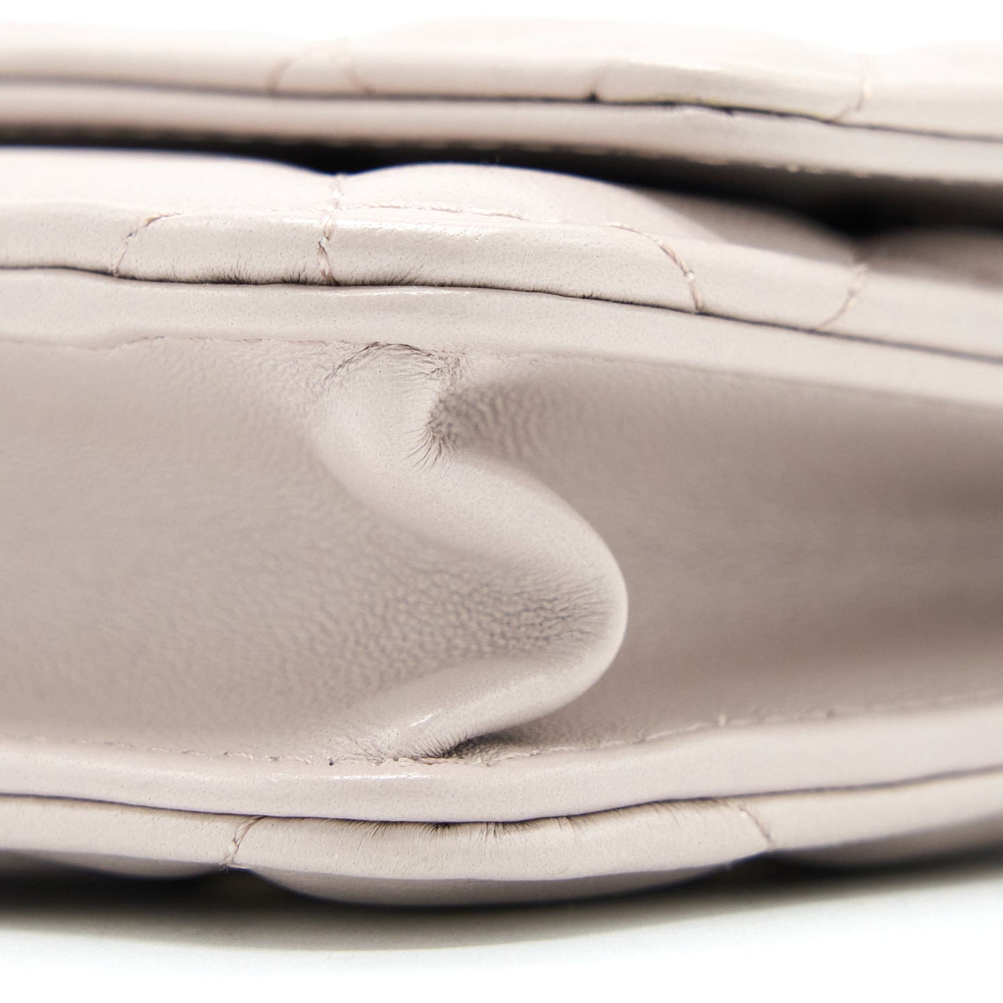Chanel Pearl Crush Wallet on Chain Lambskin Lialic/Light Purple Brushed  (Microchip)