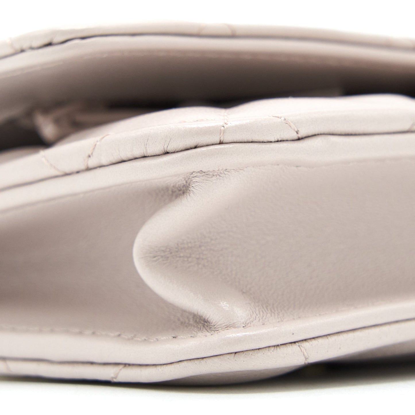 Chanel Pearl Crush Wallet on Chain Lambskin Lialic/Light Purple Brushed  (Microchip)