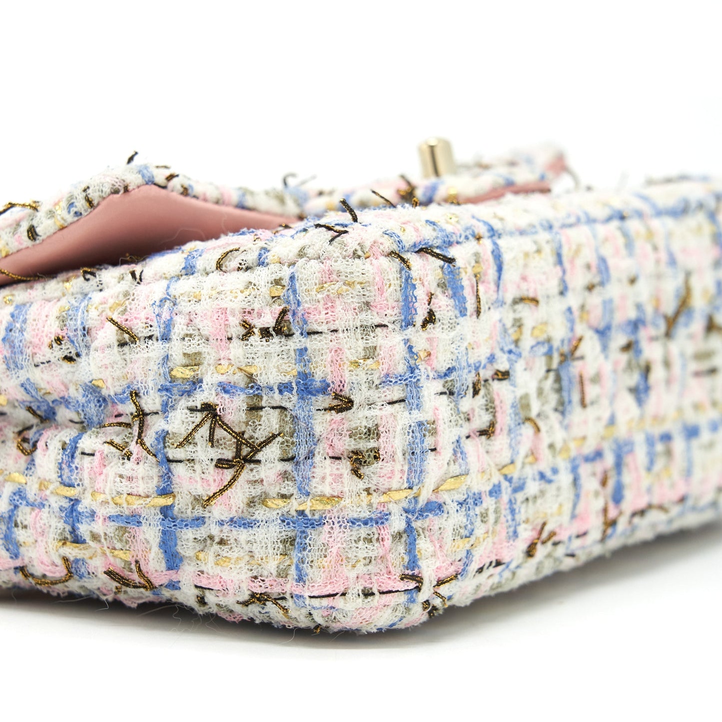 Chanel Mini Rectangular Flap Bag Tweed Multicolour L