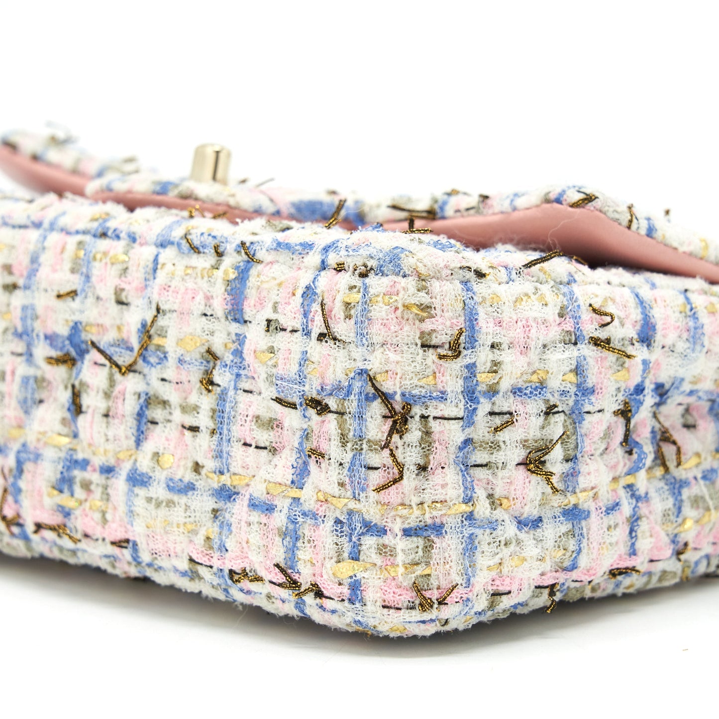 Chanel Mini Rectangular Flap Bag Tweed Multicolour L