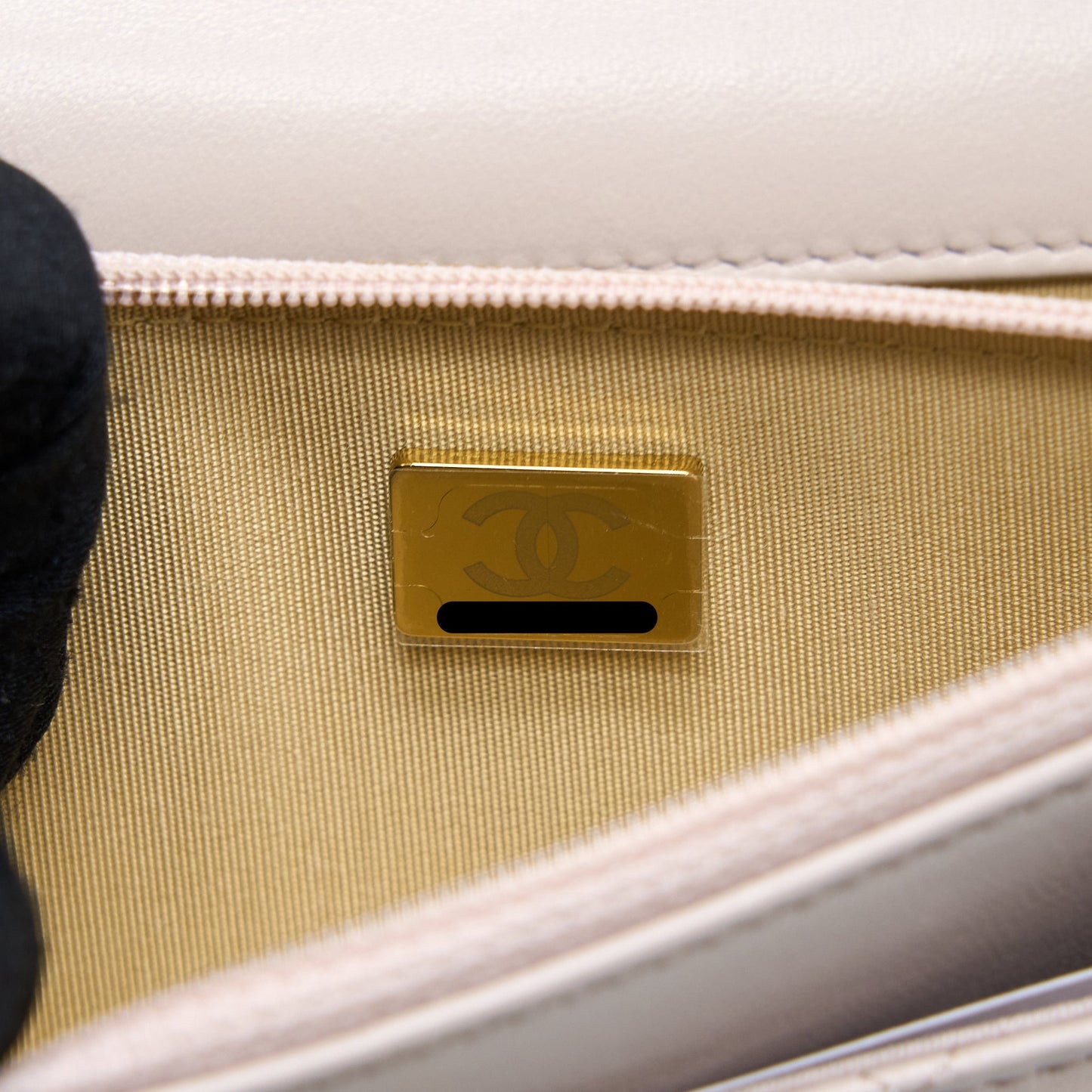 Chanel Pearl Crush Wallet on Chain Lambskin Lialic/Light Purple Brushed  (Microchip)