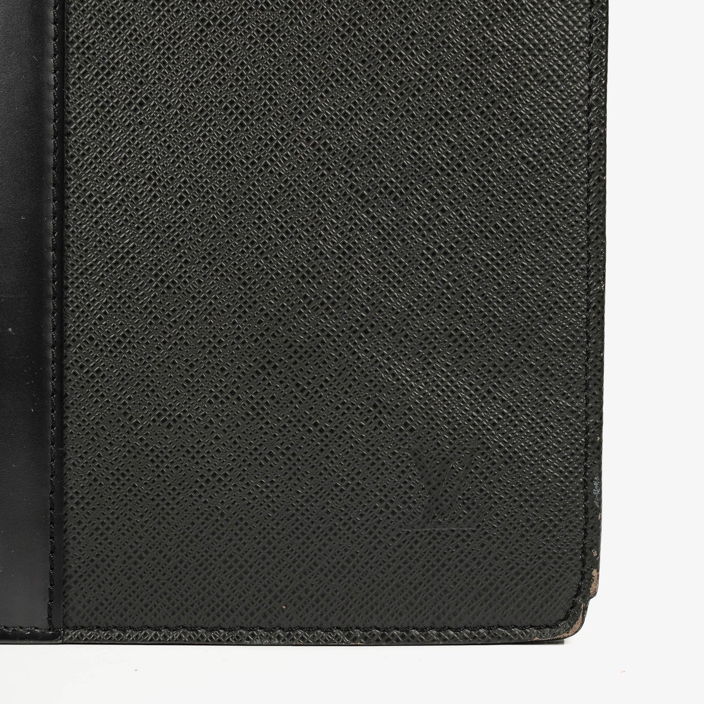 Louis Vuitton Lozan Black Taiga Leather Briefcase Bag