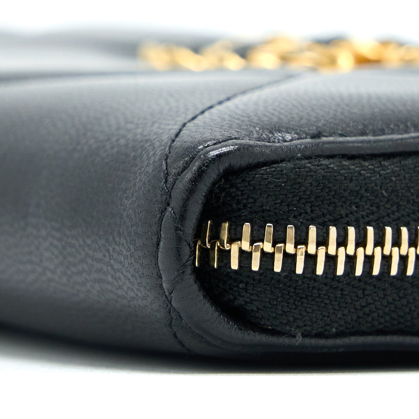 Chanel 19 Zip Wallet Goatskin Black