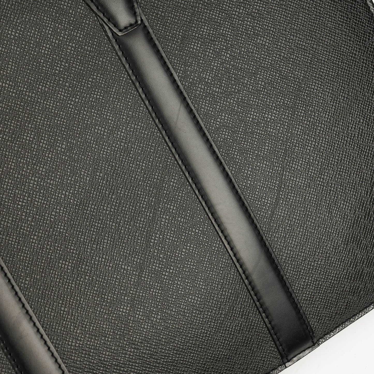 Louis Vuitton Lozan Black Taiga Leather Briefcase Bag