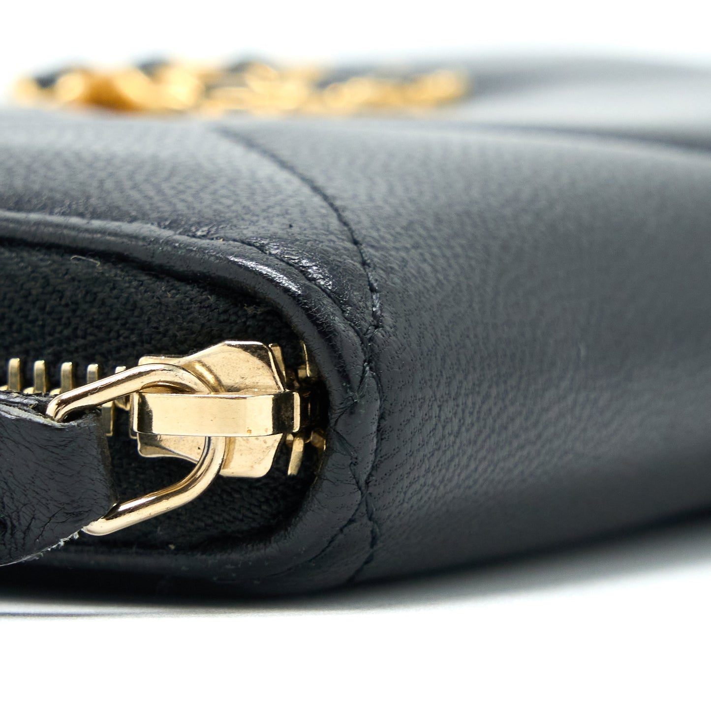 Chanel 19 Zip Wallet Goatskin Black