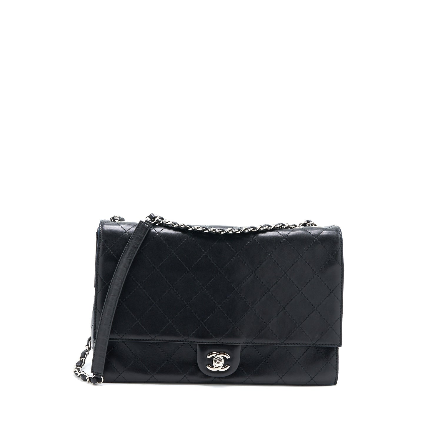 Chanel Quilted Flap Bag Lambskin Black