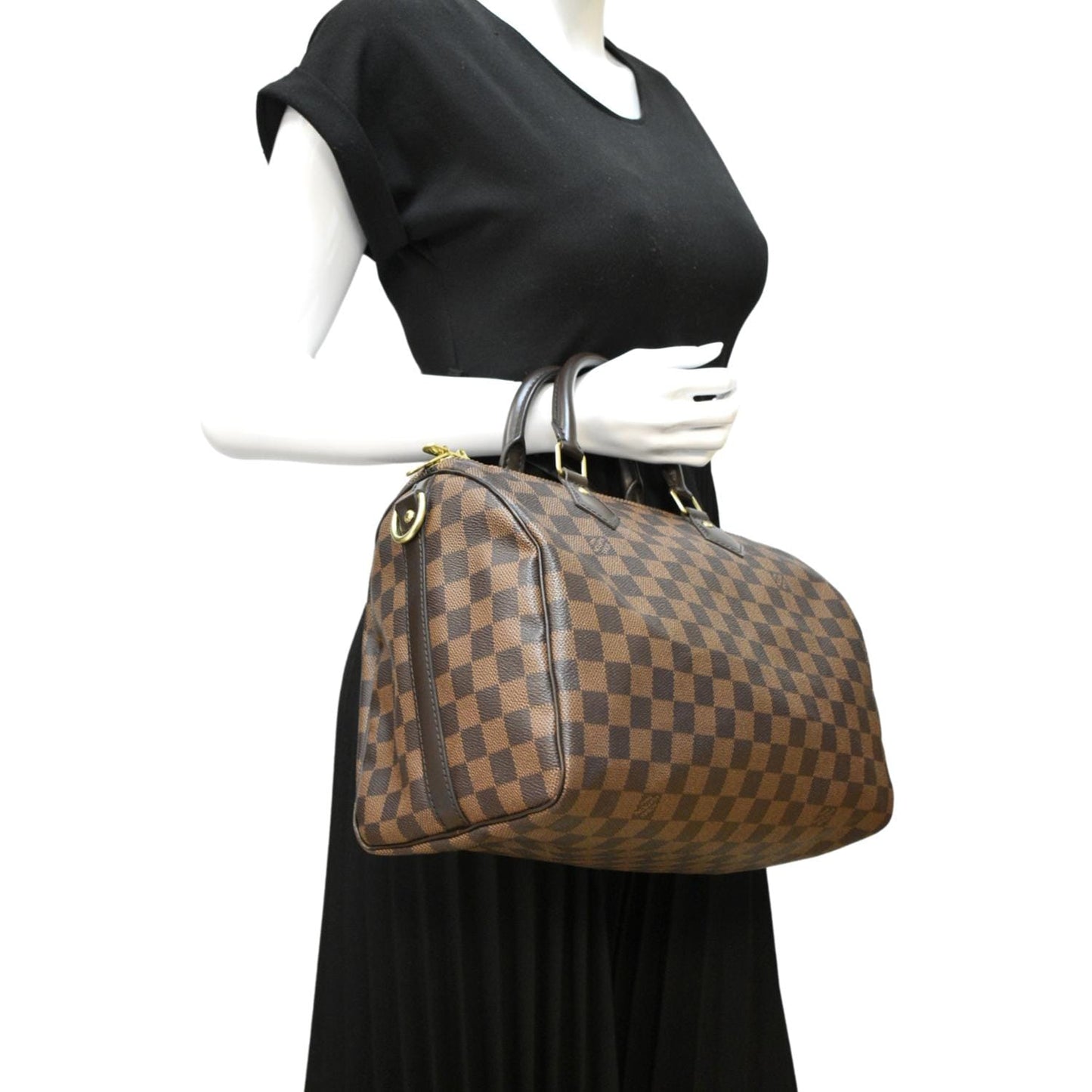 LOUIS VUITTON  30 Bandouliere Damier Ebene Shoulder Bag Brown