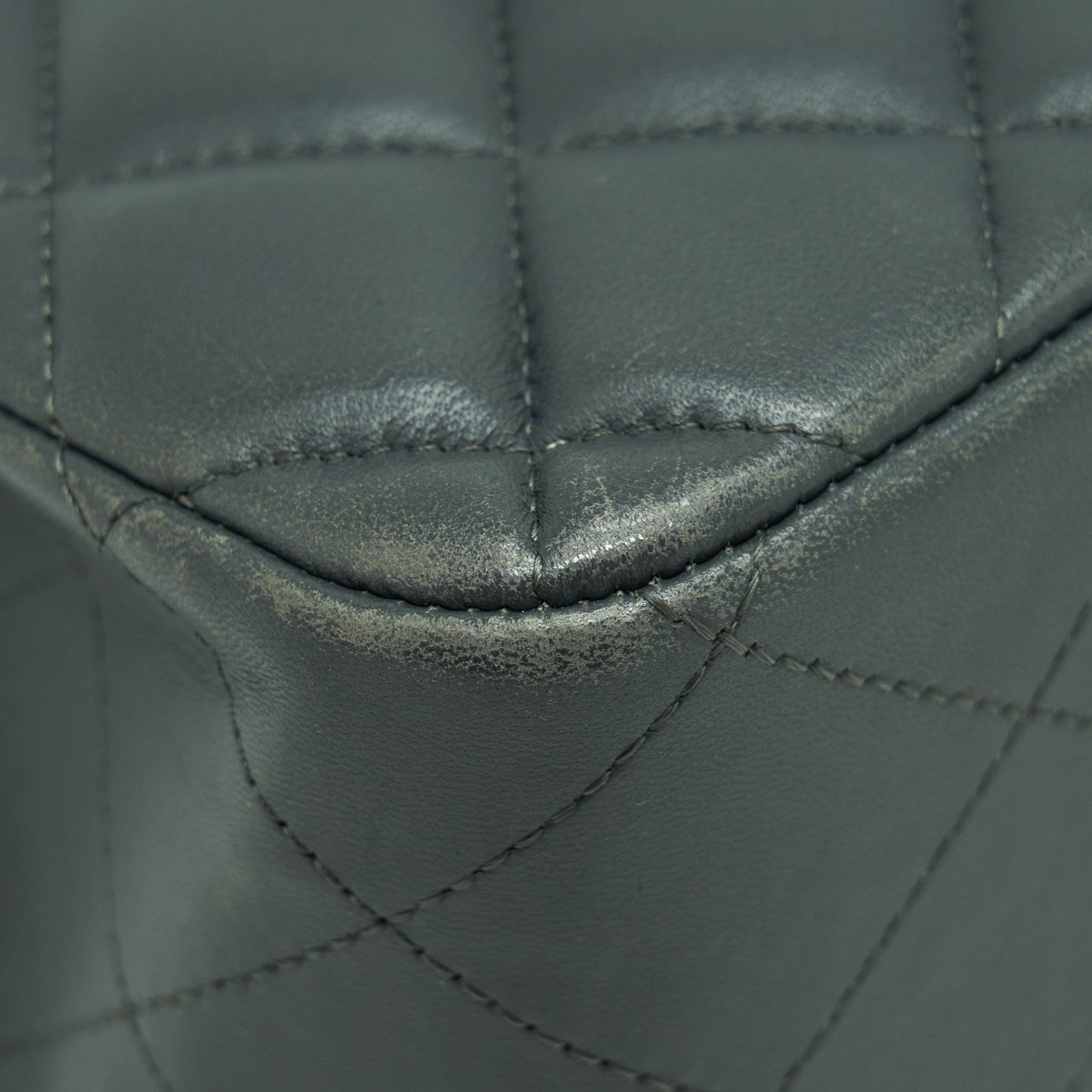 Chanel Jumbo Classic Double Flap Bag Lambskin Grey