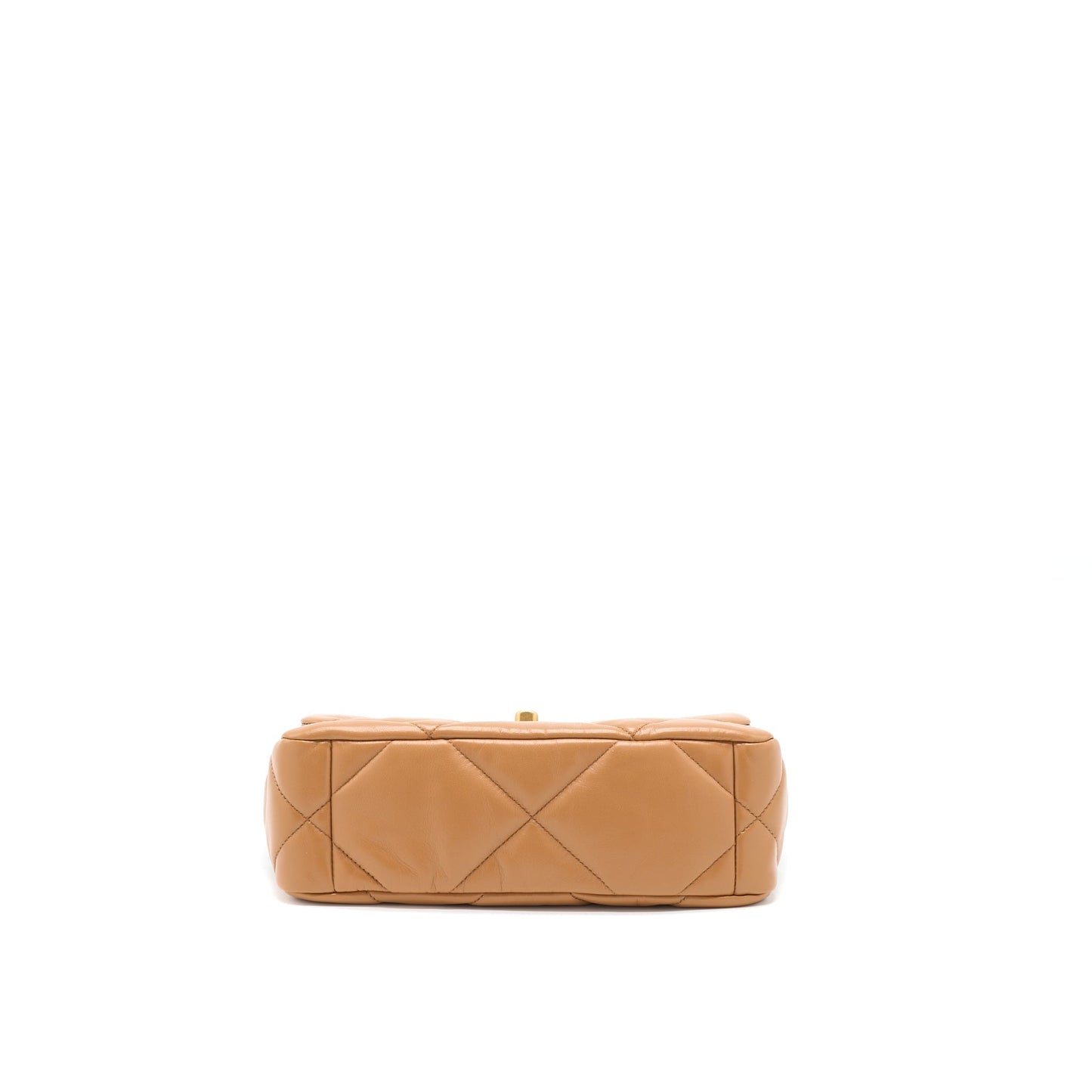 Chanel 22A Small 19 Bag Lambskin Caramel  (Microchip)