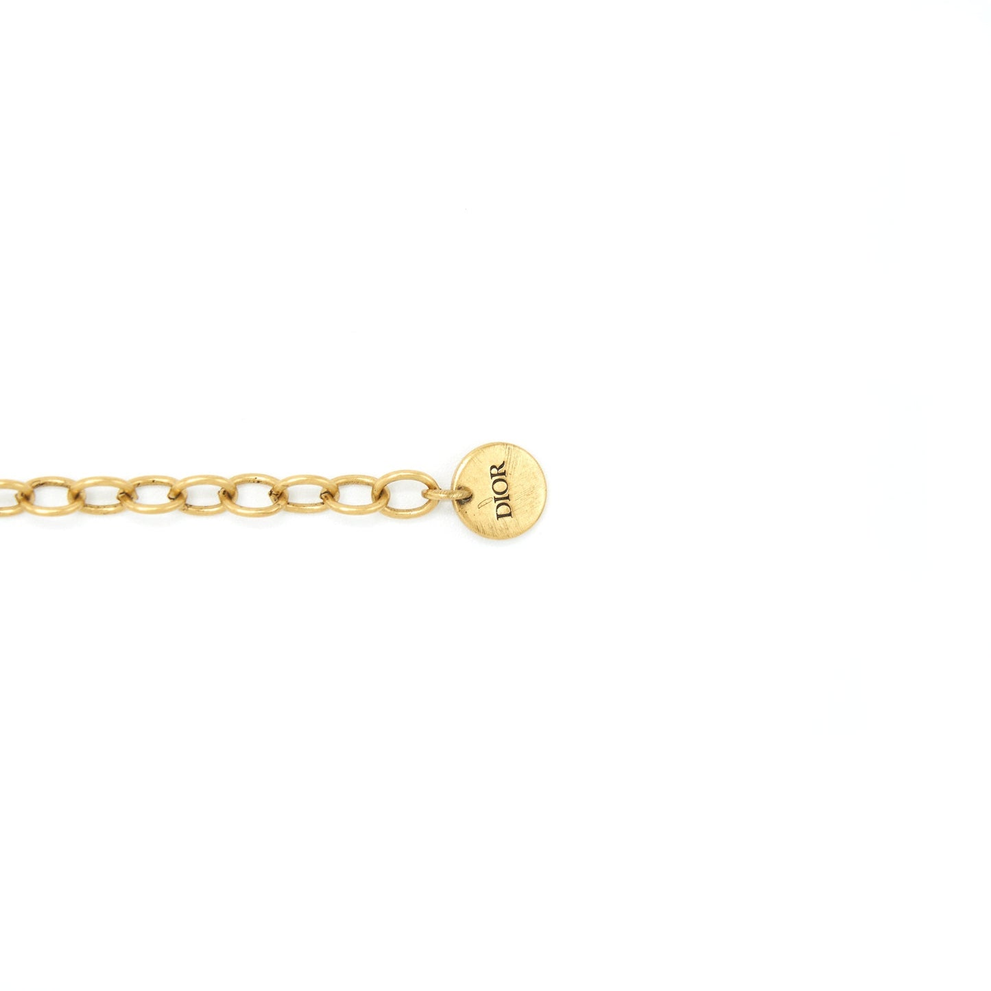 Dior J’adior Choker Antique Gold-Finish Metal