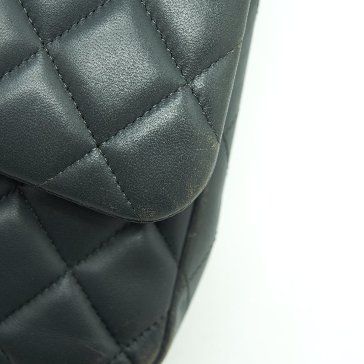 Chanel Jumbo Classic Double Flap Bag Lambskin Grey