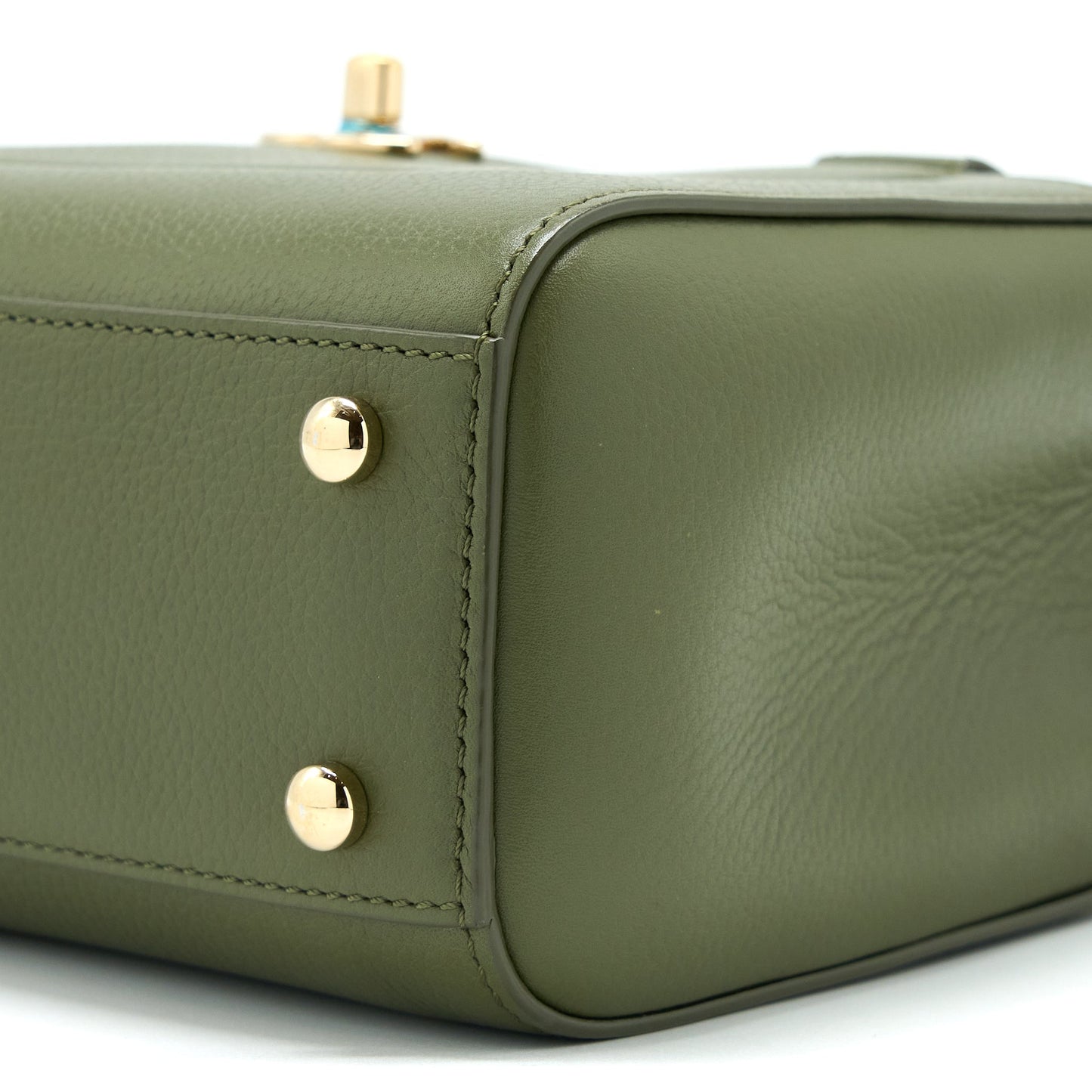 Chanel Small Top Handle Tote Calfskin Green L