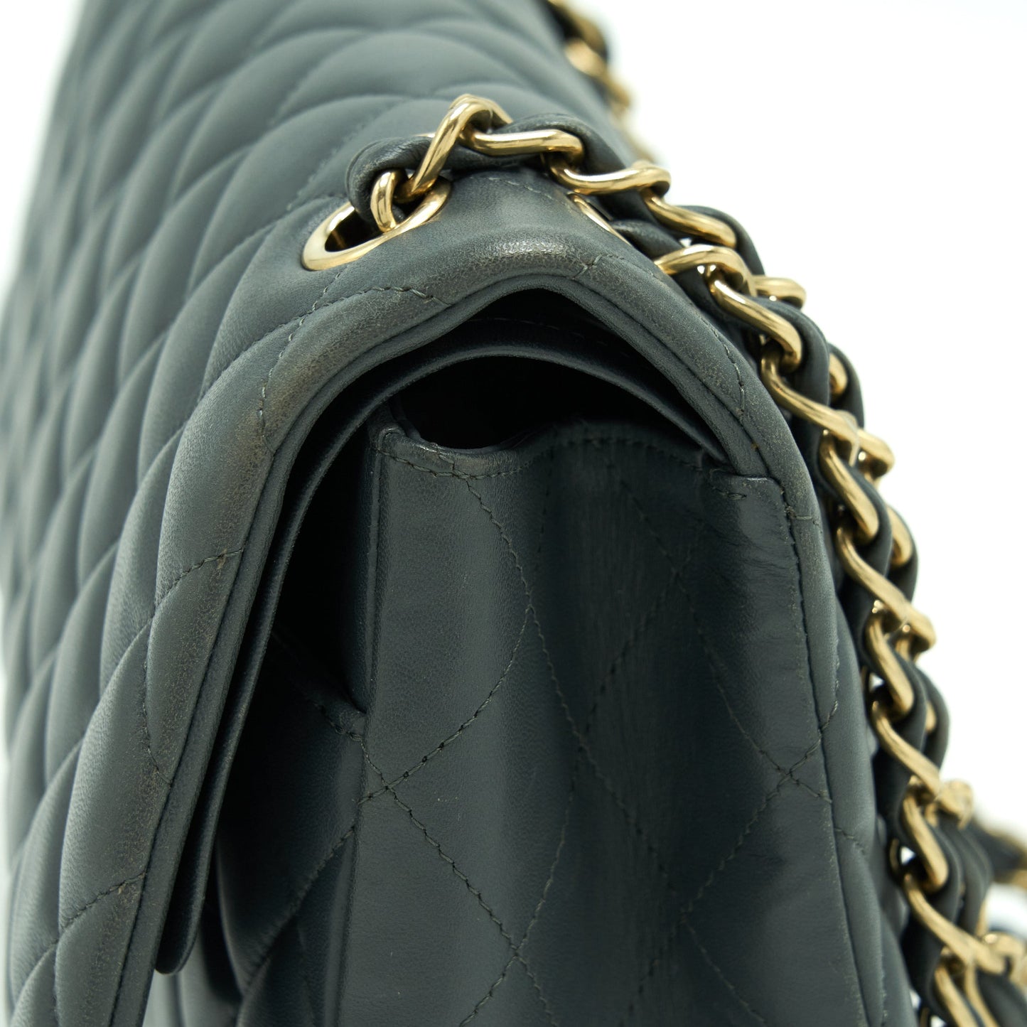 Chanel Jumbo Classic Double Flap Bag Lambskin Grey