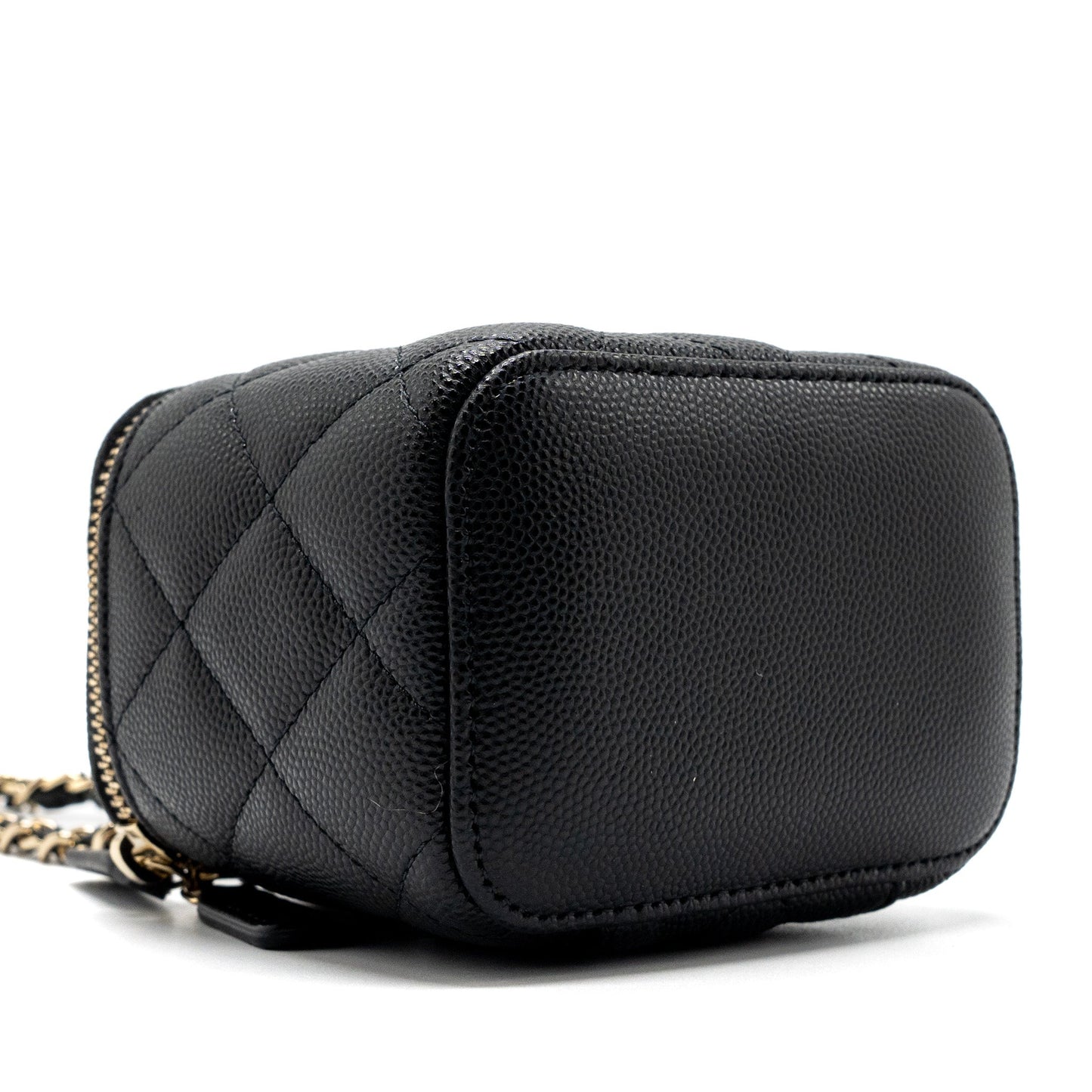 Chanel Mini Vanity Case Caviar Black L