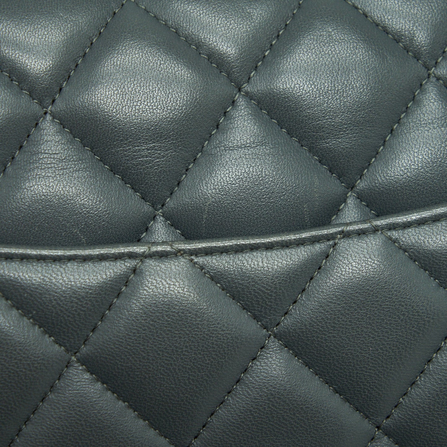 Chanel Jumbo Classic Double Flap Bag Lambskin Grey
