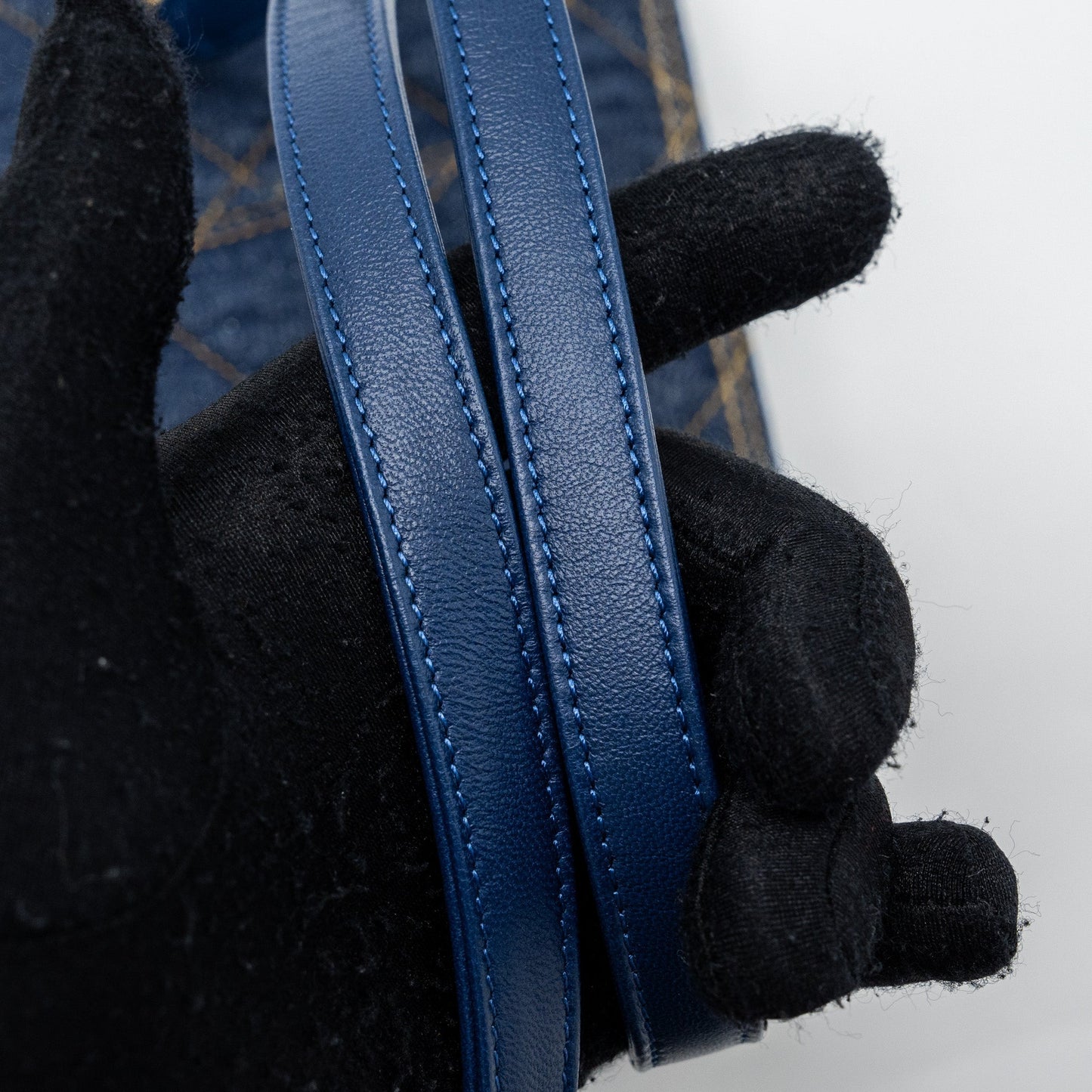 Chanel 23S flap backpack denim blue with  (microchip)