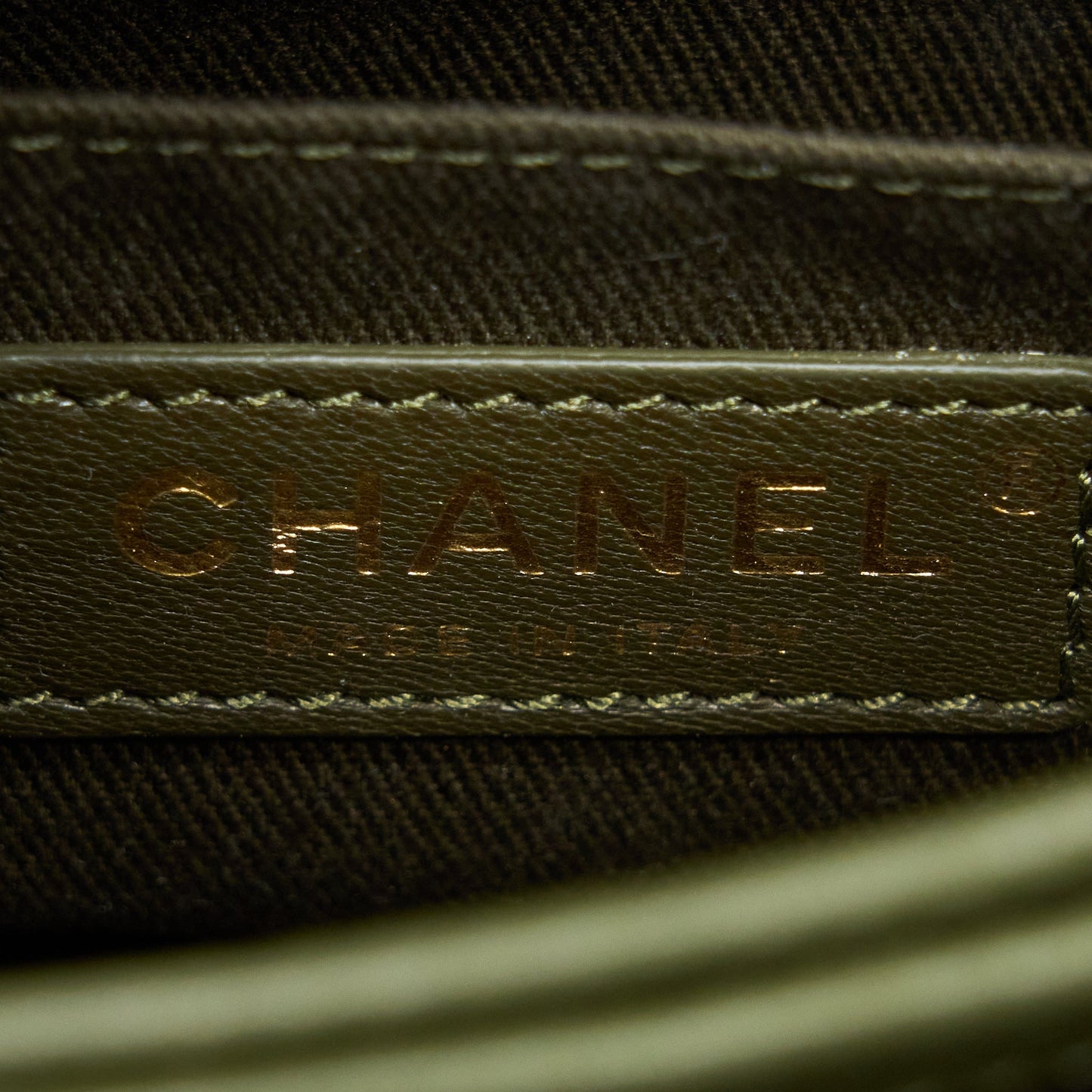 Chanel Small Top Handle Tote Calfskin Green L