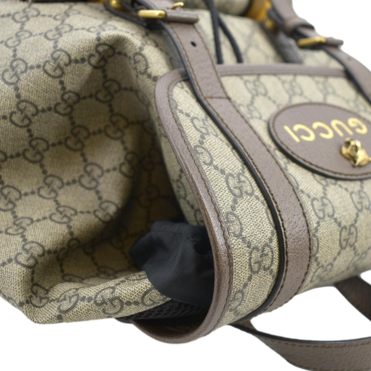 GUCCI Soft GG Supreme Canvas Backpack Bag Beige 473869