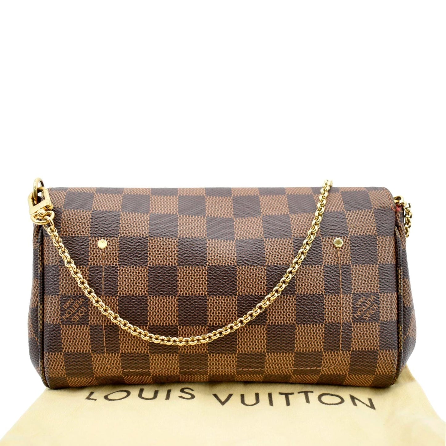 LOUIS VUITTON  Favorite PM Damier Ebene Shoulder Bag Brown