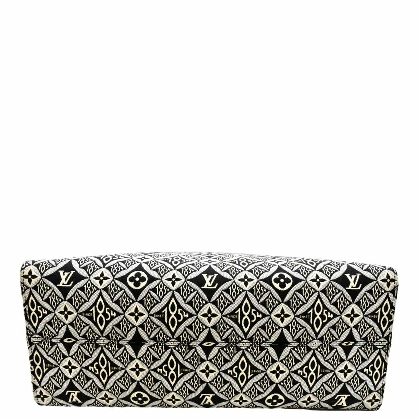 LOUIS VUITTON Onthego GM 1854 Jacquard Tote Bag Grey
