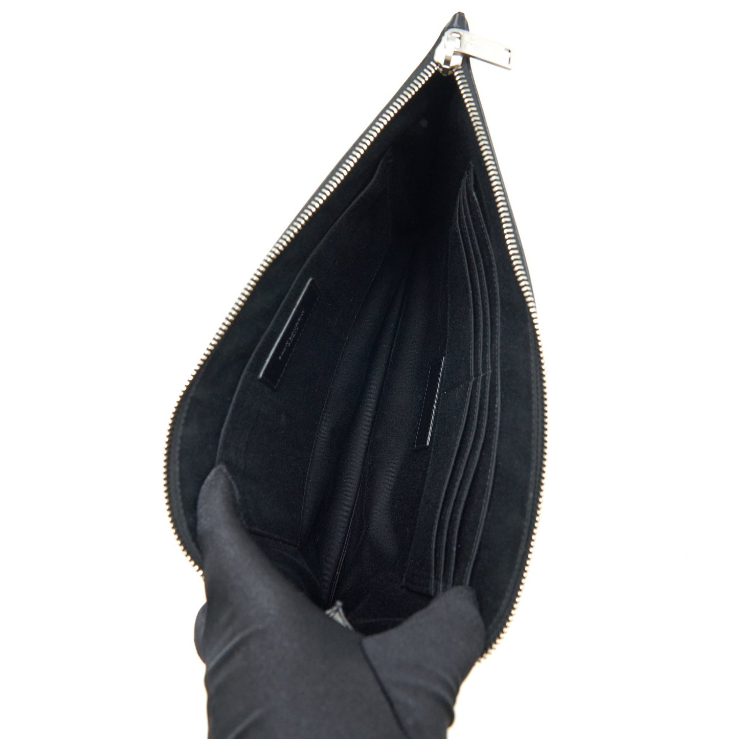 Saint Laurent iPad Holder /Clutch Calfskin Black