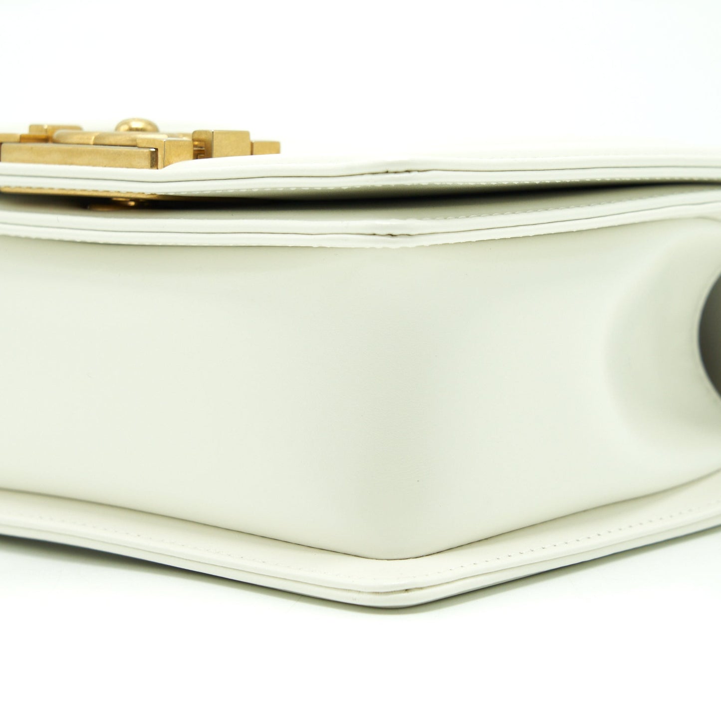 Chanel Mini Boy Handbag Calfskin White