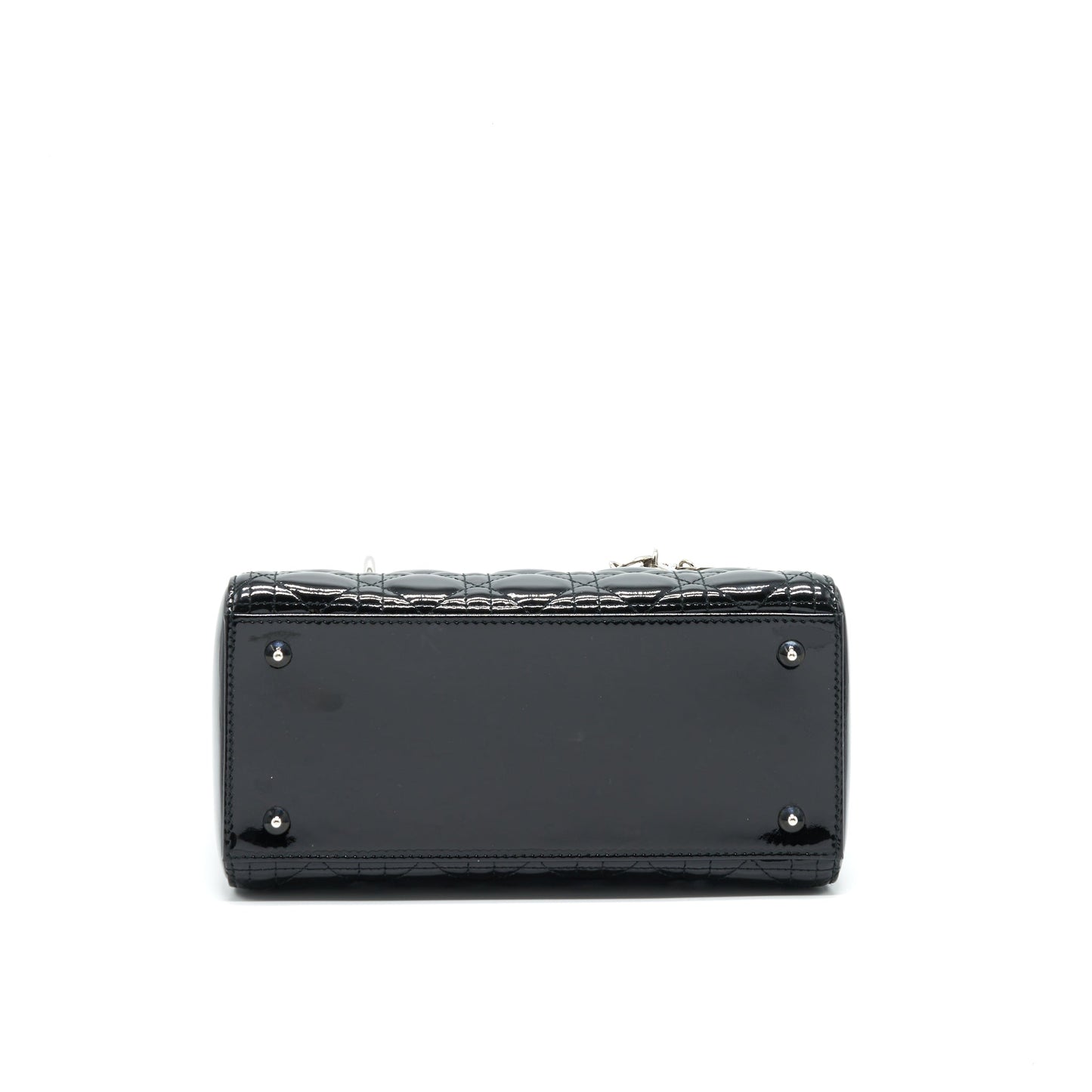 Dior Medium Lady Dior Patent Leather Black