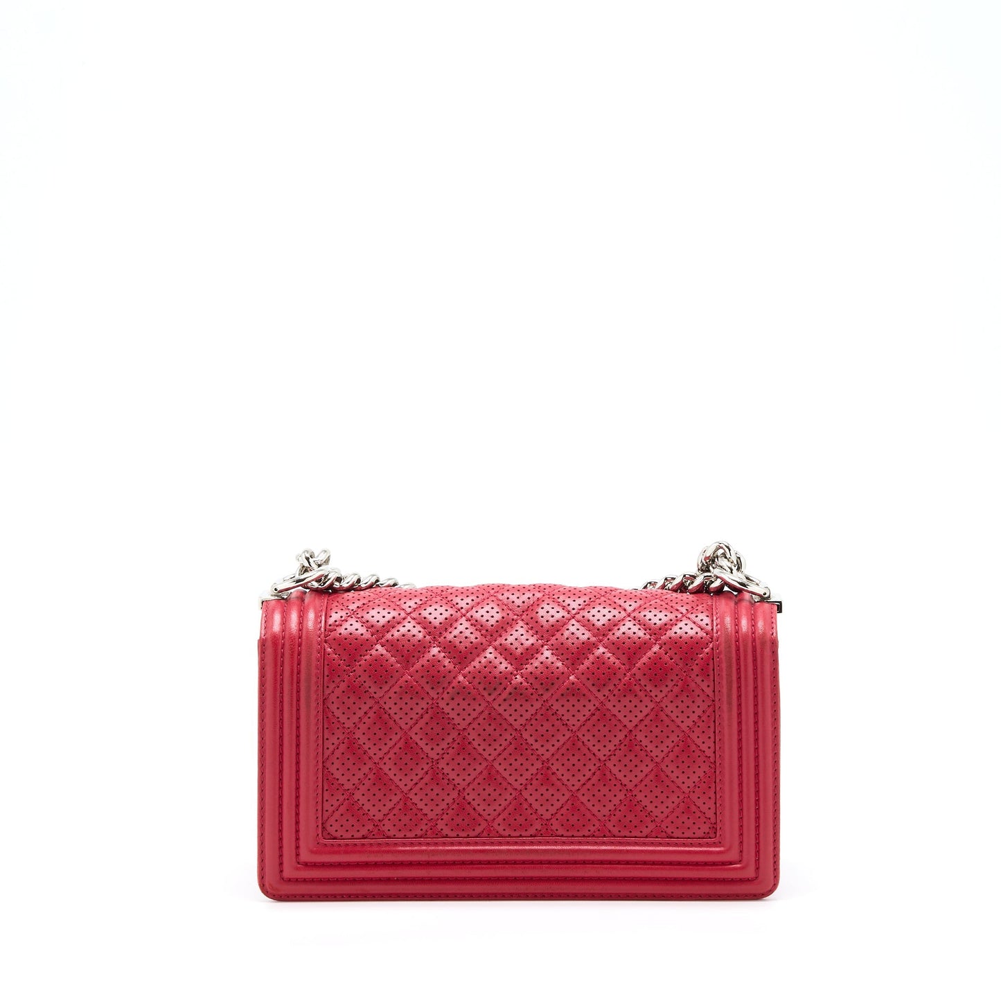 Chanel Medium Boy Bag Lambskin Red
