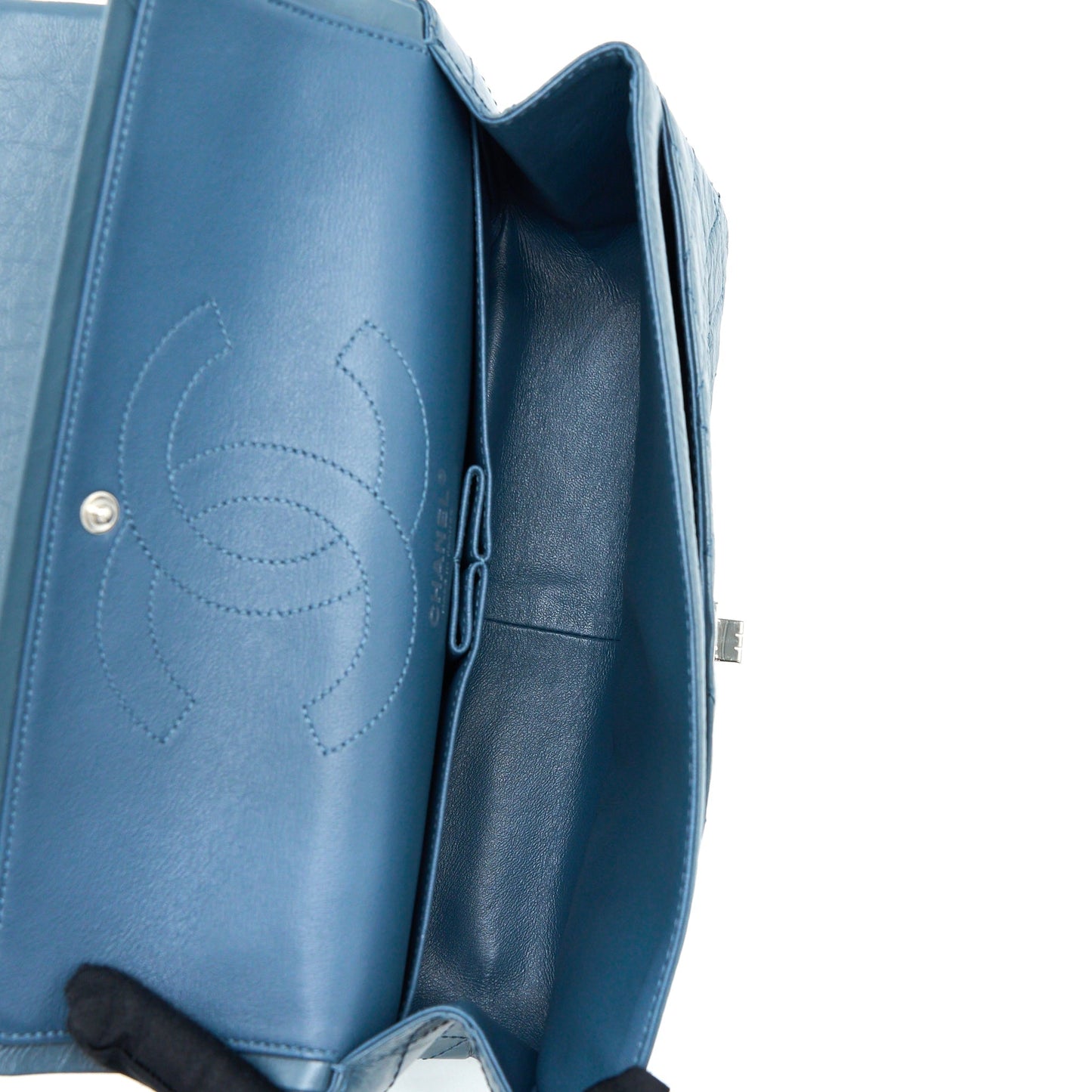 Chanel 2.55 226 Reissue Flap Bag Calfskin Blue Grey