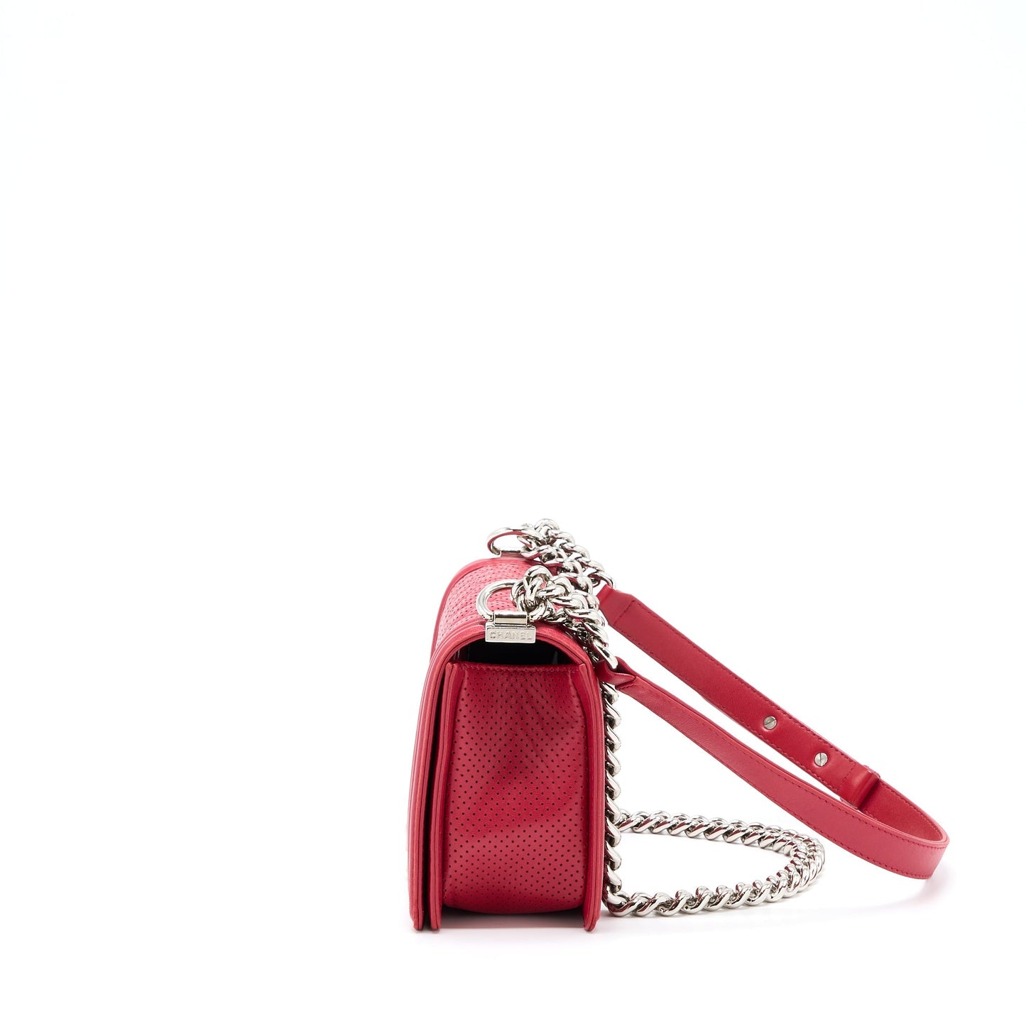 Chanel Medium Boy Bag Lambskin Red