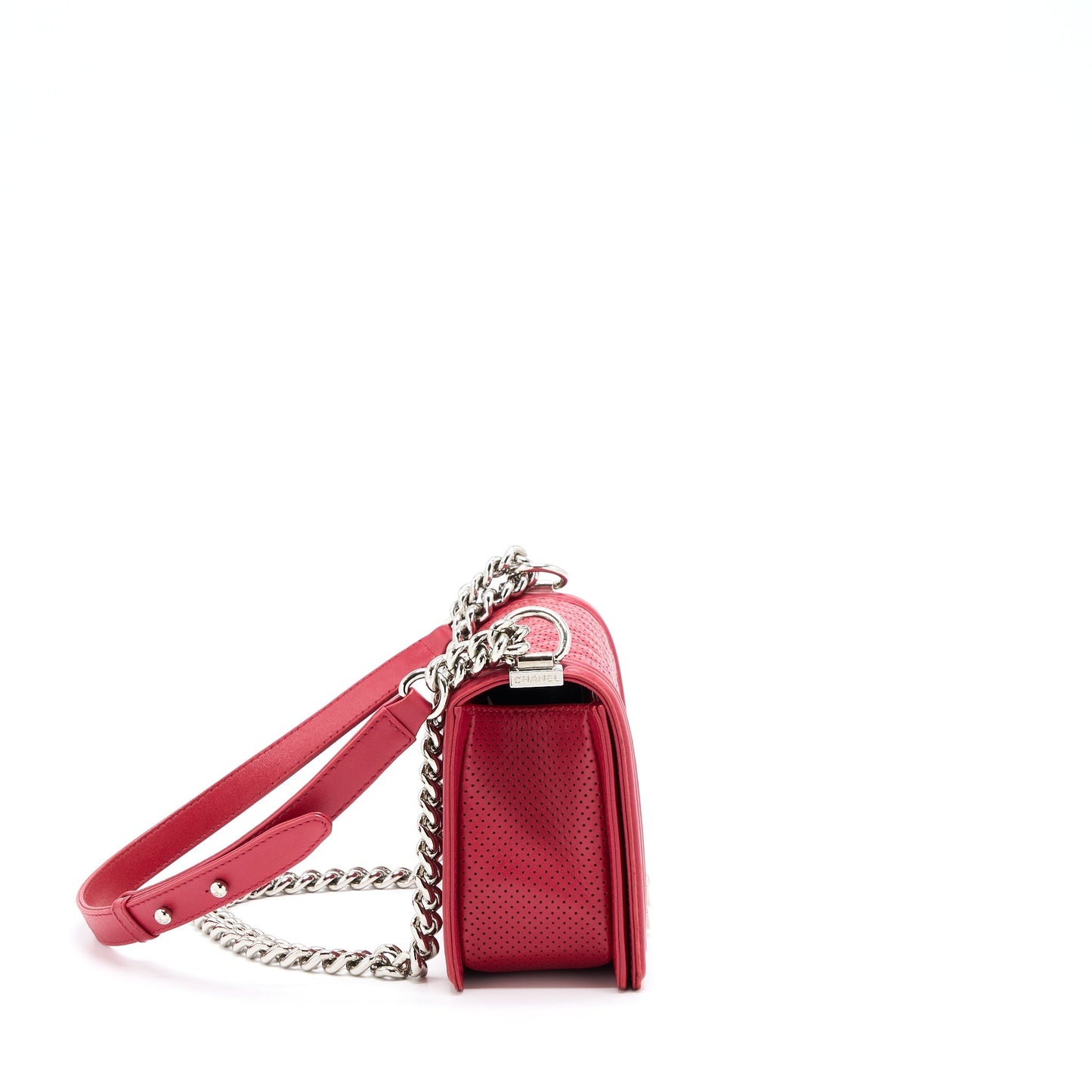Chanel Medium Boy Bag Lambskin Red