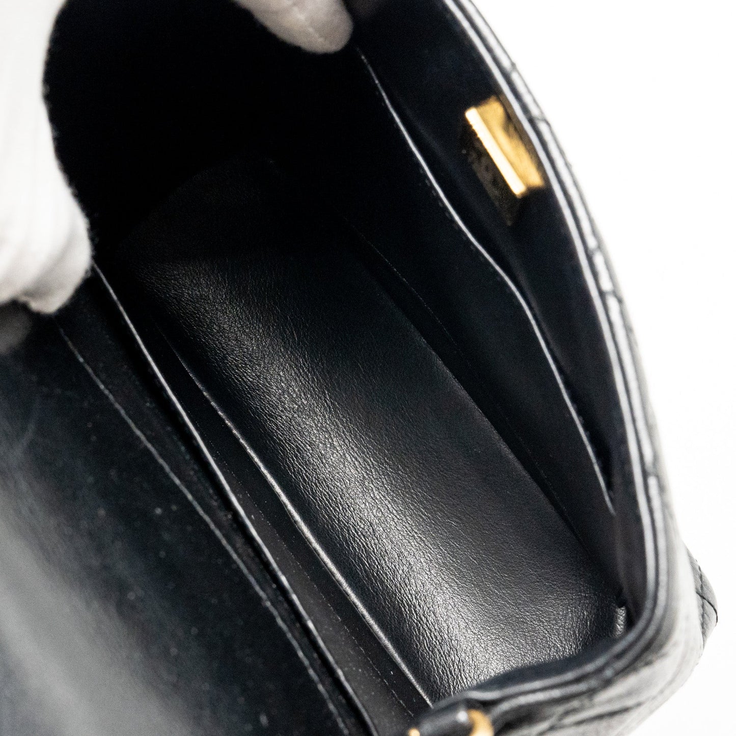 Chanel Retro Classic New Square Large Flap Bag Goatskin Black  (Microchip)